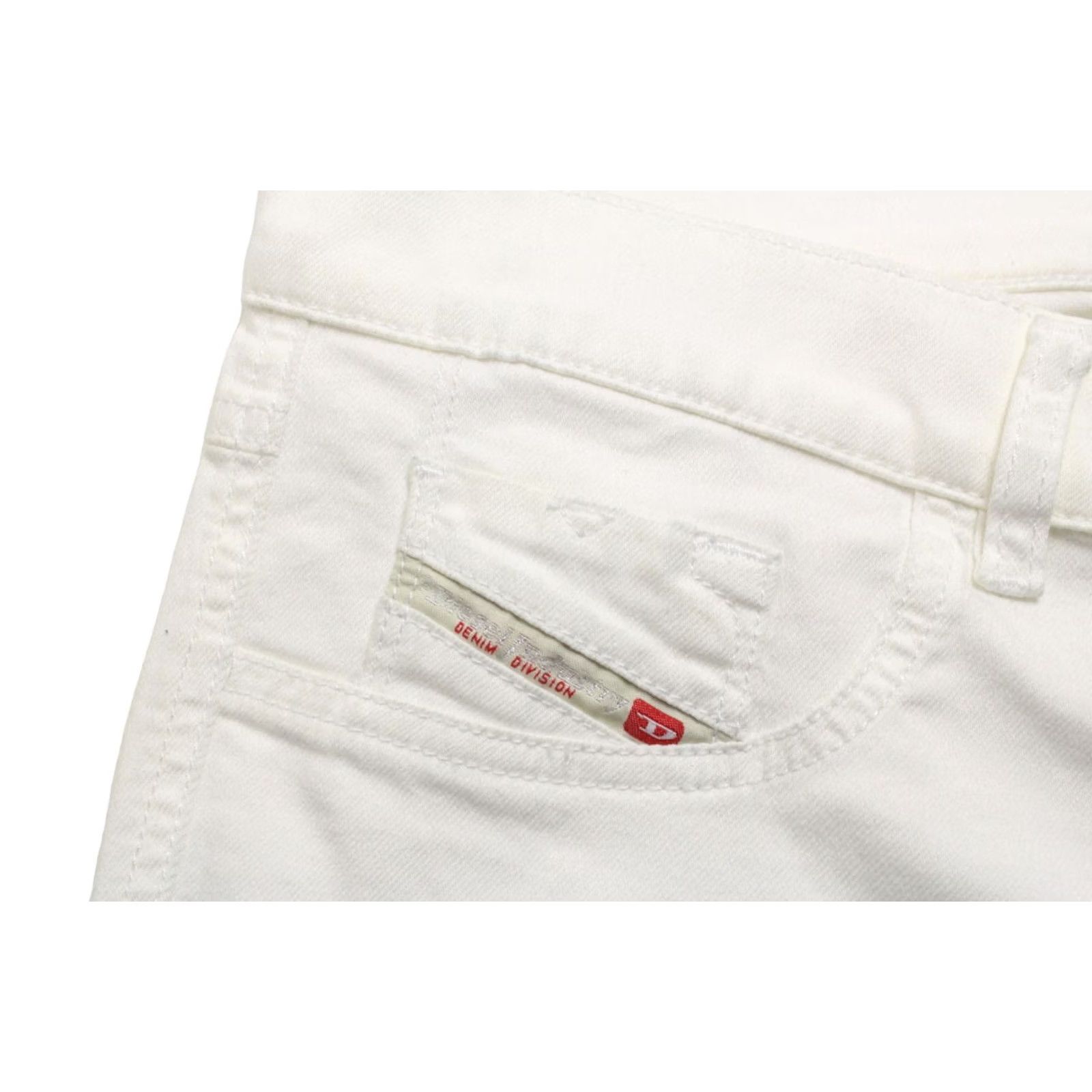Diesel DIESEL Livier-Ankle-Sp Super Slim-Jegging Jeans Women's W29 Low Waist 0665U Zip White Size 29" - 5 Thumbnail