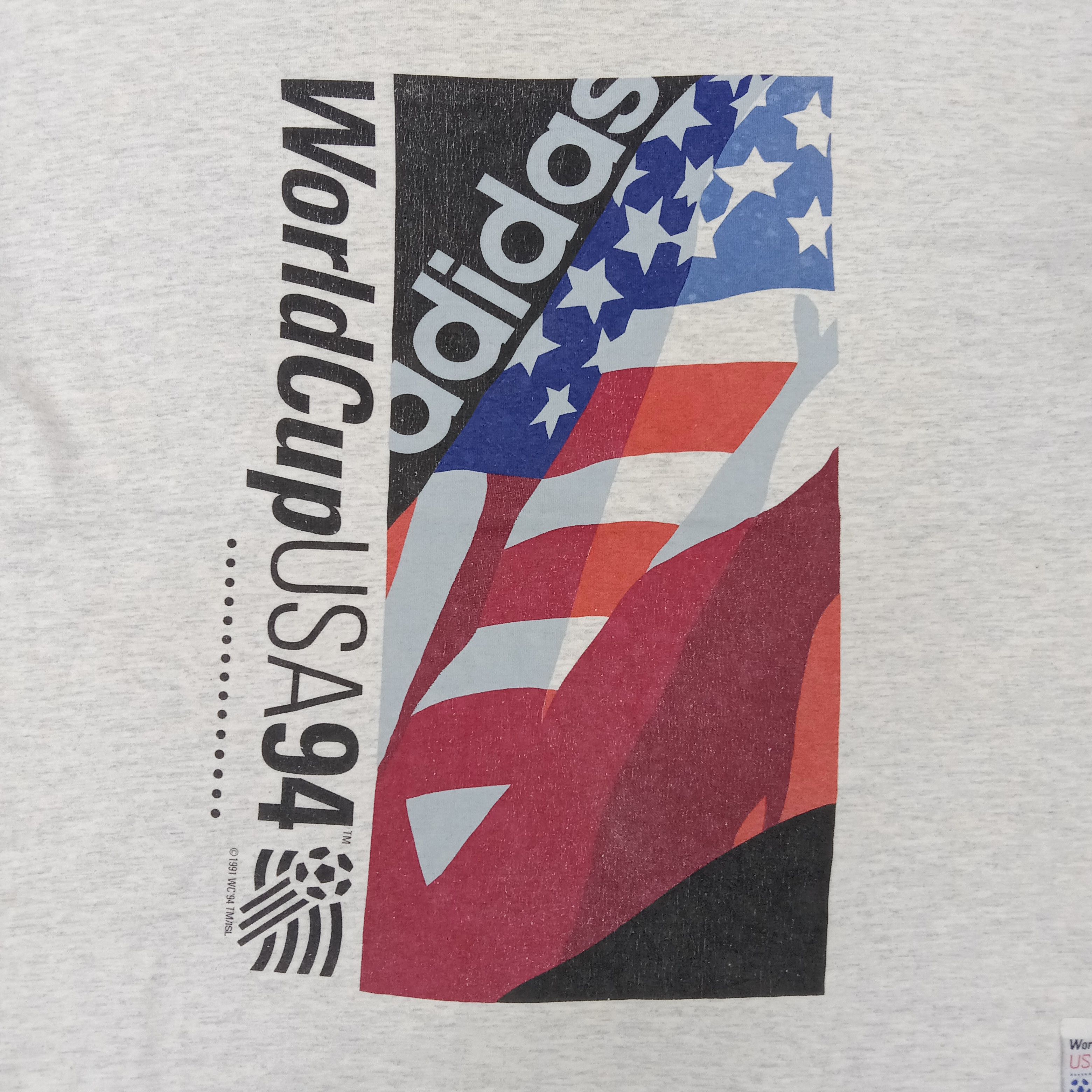 Adidas × Vintage Adidas WorldCupUSA 1994 Sport Style Tshirt Size US XL / EU 56 / 4 - 3 Thumbnail
