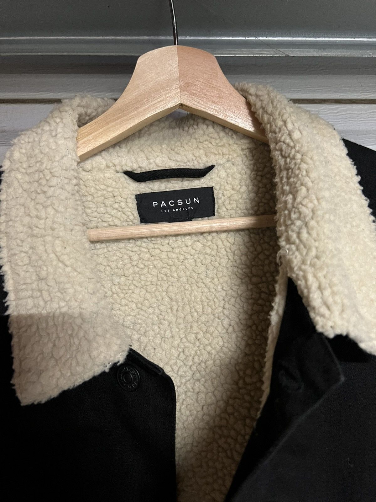 Pacsun 2016 Boxy Pacsun Black Denim Sherpa Jacket XL / 2XL Size US XL / EU 56 / 4 - 3 Thumbnail