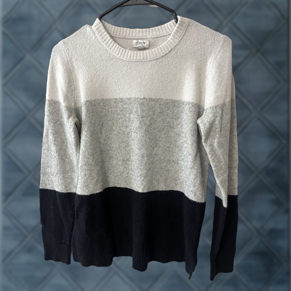 Vintage J. Crew Factory Sweater Women Small Gray Crewneck Pullover Size S / US 4 / IT 40 - 1 Thumbnail