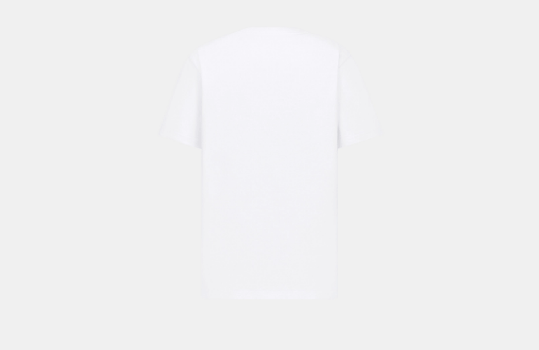 Dior o1w1db10525 413J69 Relaxed-Fit T-Shirt in White Size US M / EU 48-50 / 2 - 2 Thumbnail