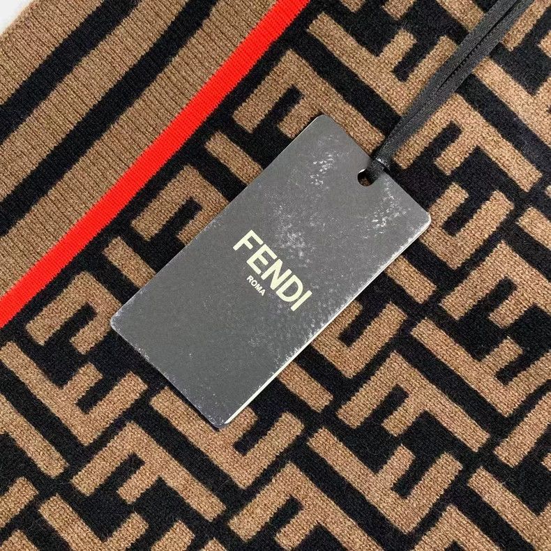 Fendi Fendi Old-fashioned cashmere scarf Size ONE SIZE - 6 Thumbnail