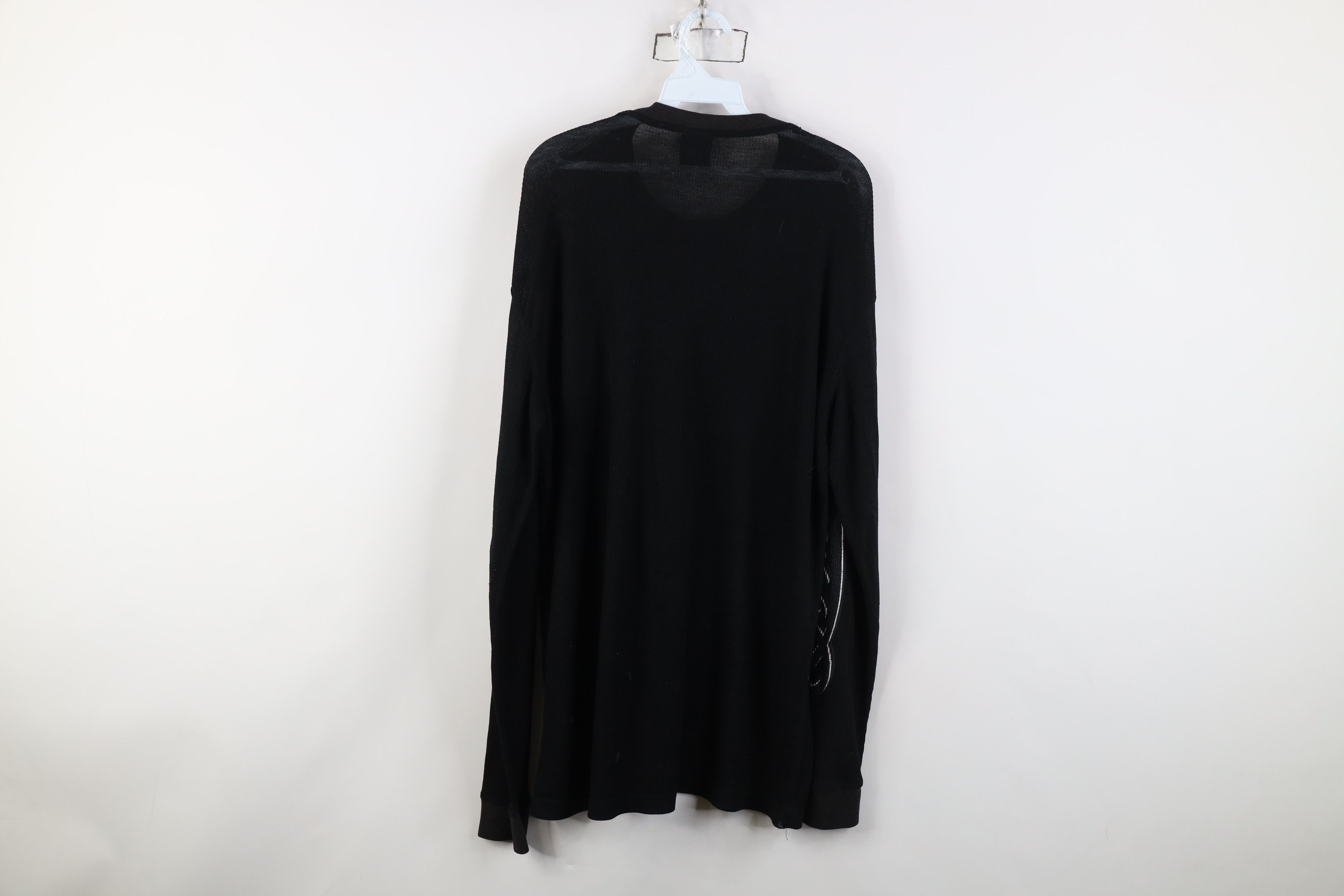 Southpole Vintage Y2K Southpole Skull Waffle Knit T-Shirt Black Size US XXL / EU 58 / 5 - 13 Thumbnail