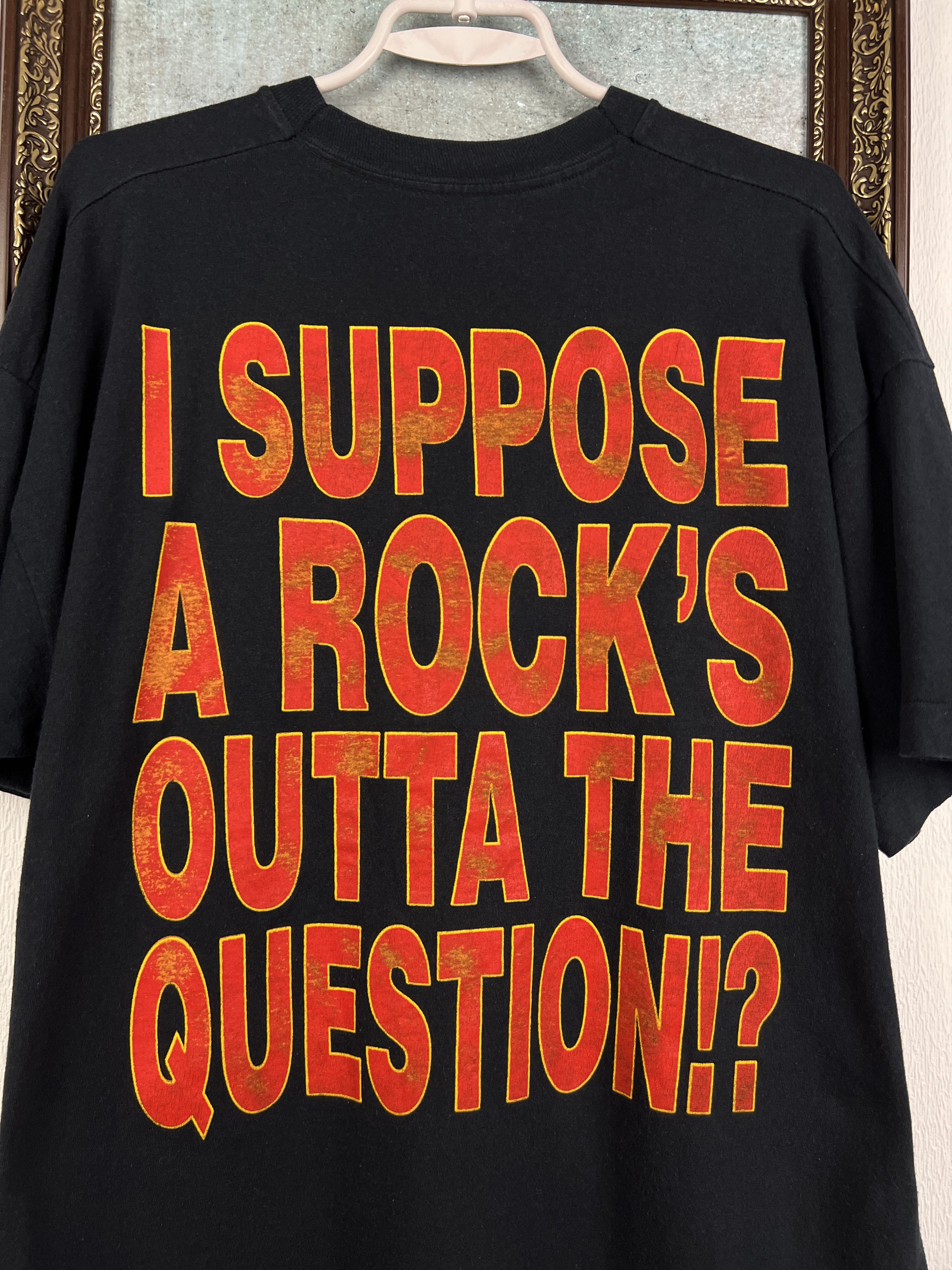 Vintage Def Leppard Tee Shirt Suppose A Rock’s Outta The Question Size US XL / EU 56 / 4 - 10 Thumbnail