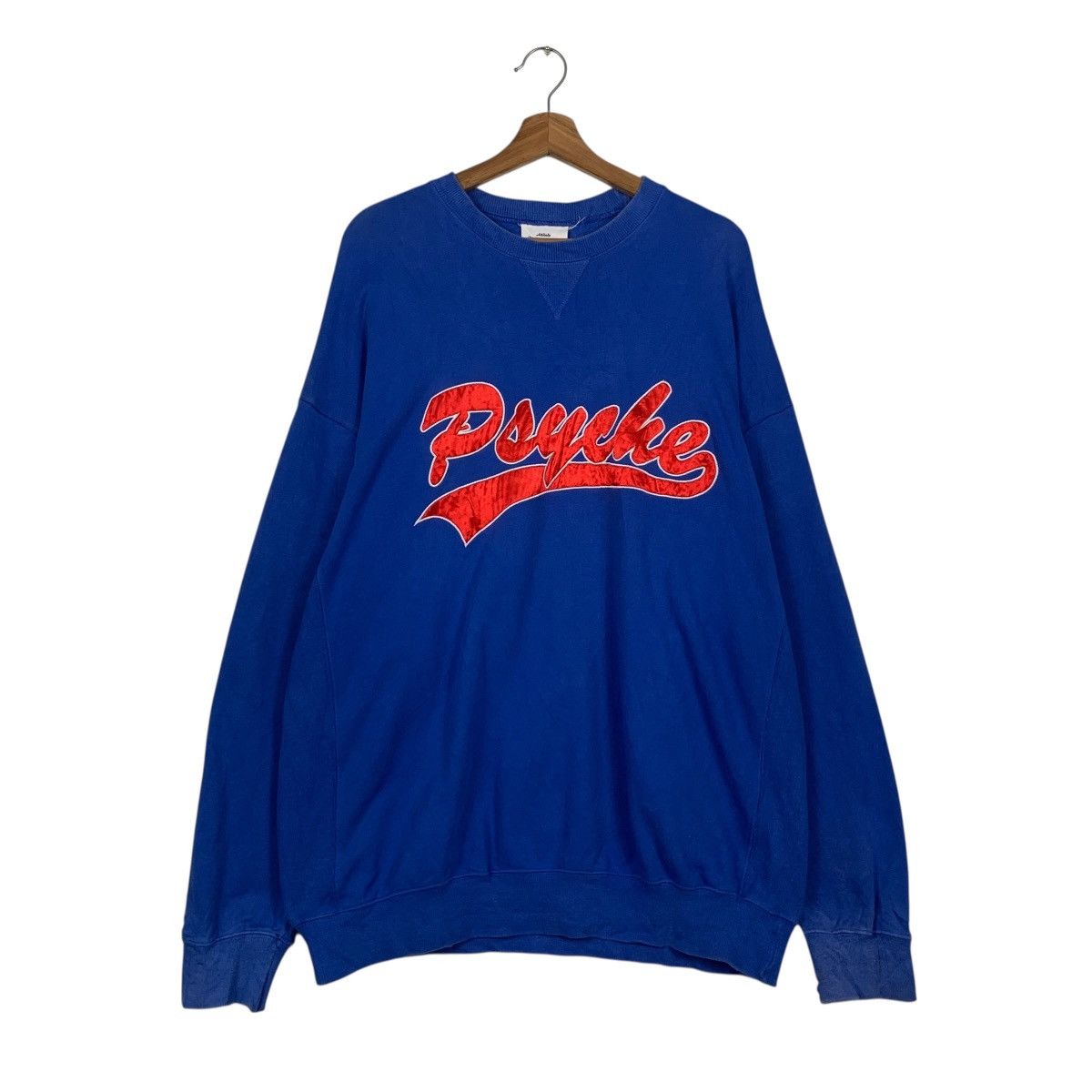 Japanese Brand Attitude Make Style! PSYCHO Crewneck Sweatshirt #3606-C165 Size US XL / EU 56 / 4 - 1 Thumbnail
