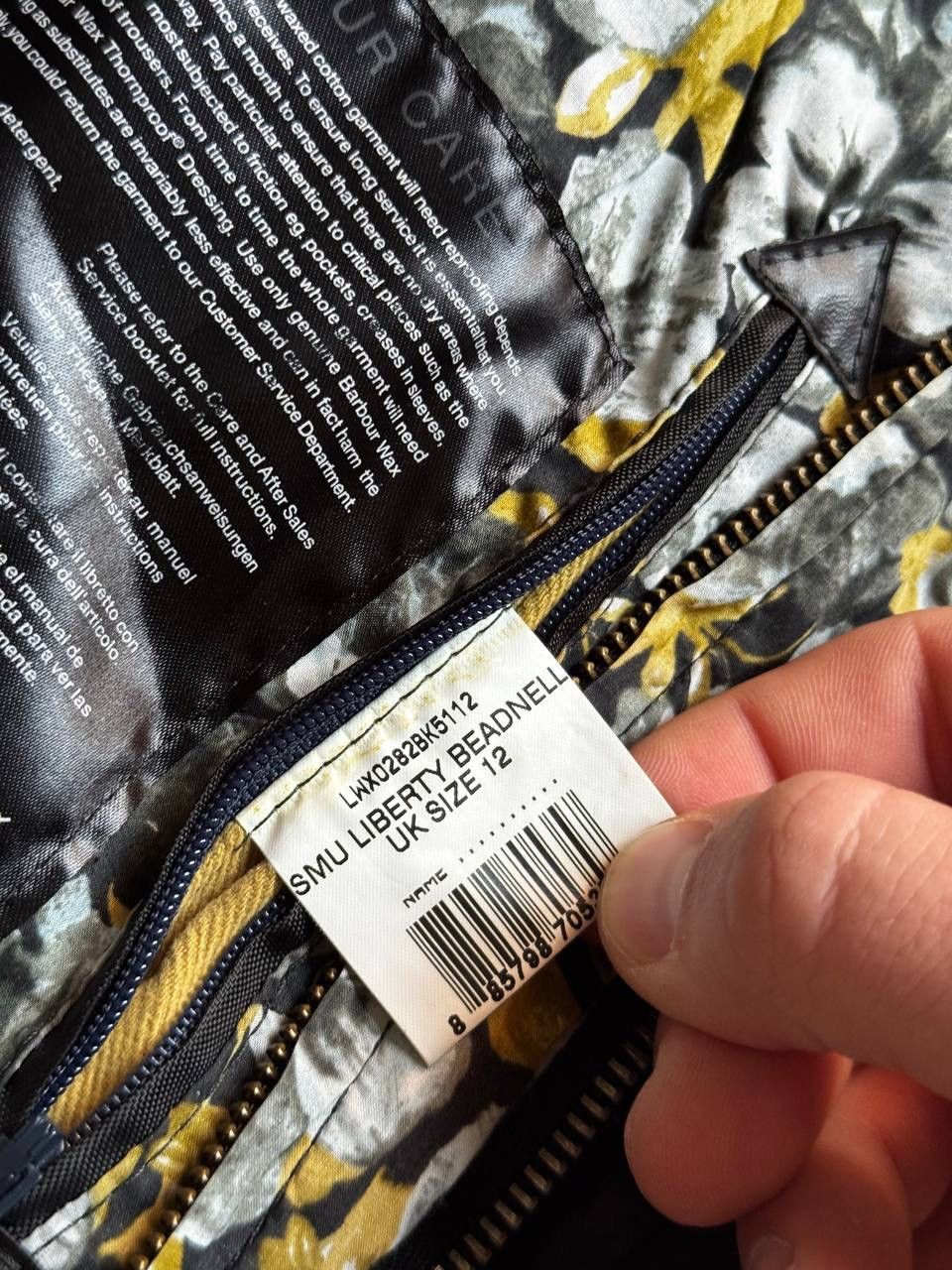 Barbour Rare Barbour Wax Jacket SMU Liberty beadnell jacket Size L / US 10 / IT 46 - 11 Thumbnail