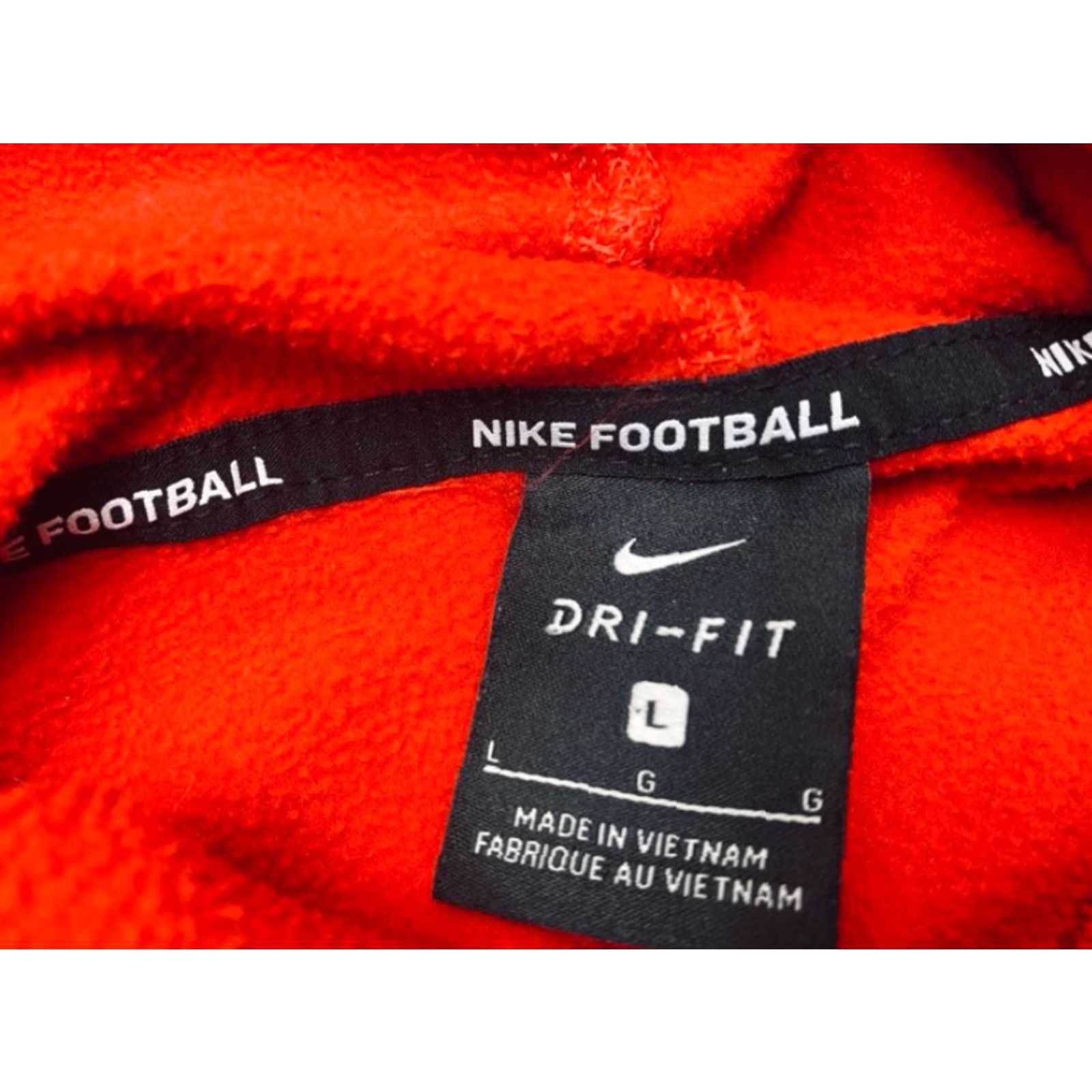 Nike Hoodie CW3365-657 Red Large Men's Football Therma Dri-Fit