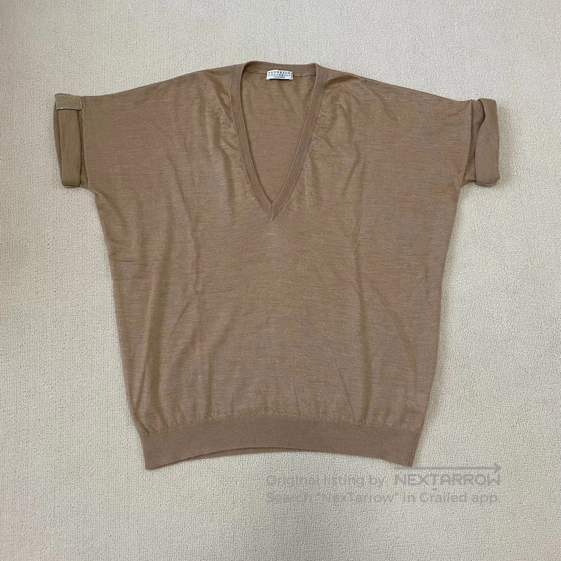 Brunello Cucinelli Brunello Cucinelli Knit Short-Sleeve Top. Size US S / EU 44-46 / 1 - 1 Thumbnail