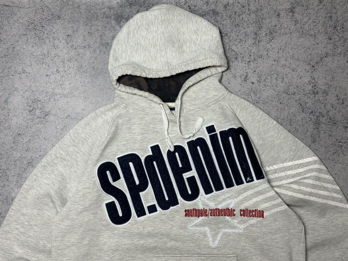 Southpole Vintage South Pole Denim Distressed Oversize Hoodie Size US M / EU 48-50 / 2 - 2 Thumbnail