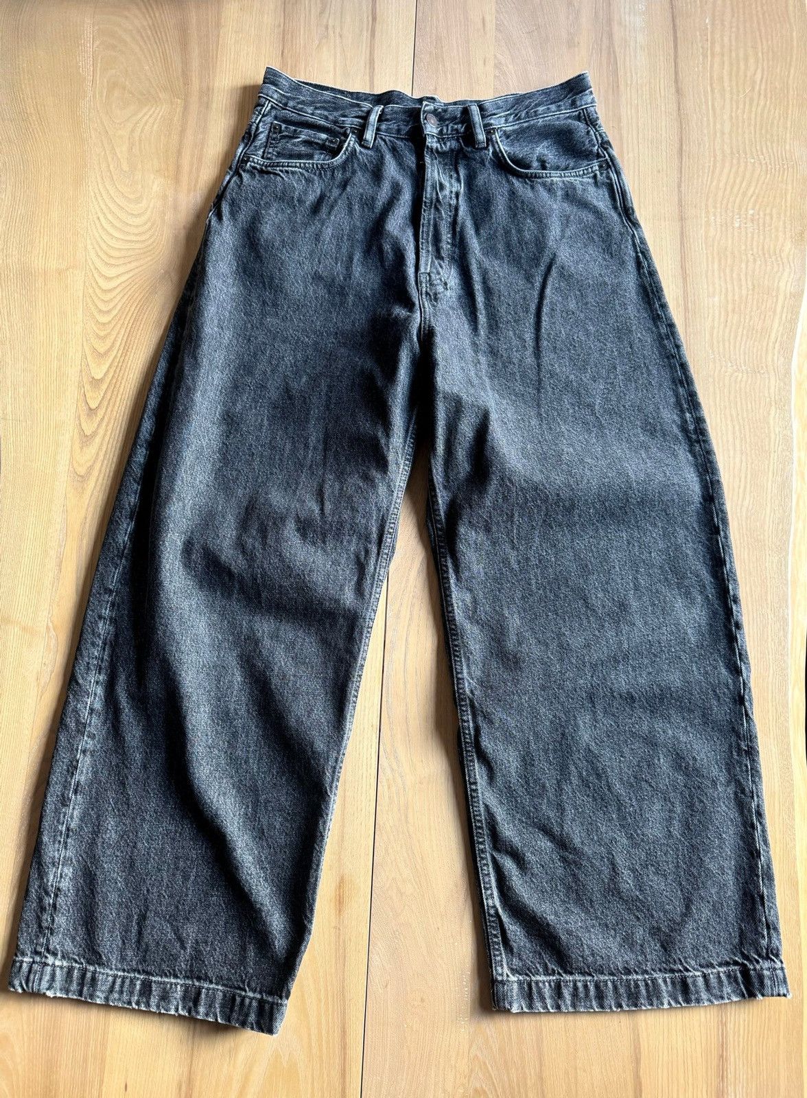 パンツ Acne Studios 1989 Grime Black Denim Acne Studios Acne studios 1989 baggy fit jeans GRIME BLACK | Grailed