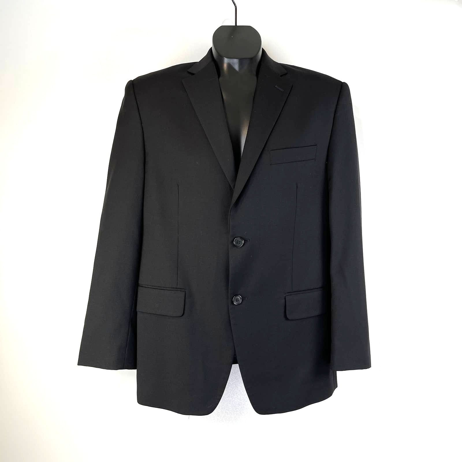 Michael Kors Michael Kors Blazer Wool Notched Collar Black Formal Office Size 40S - 7 Thumbnail