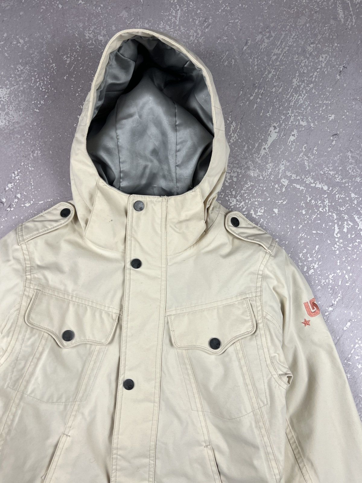 Burton Vintage Burton Ski Snowboard Winter Jacket Womens XS Beige Size XS / US 0-2 / IT 36-38 - 3 Thumbnail