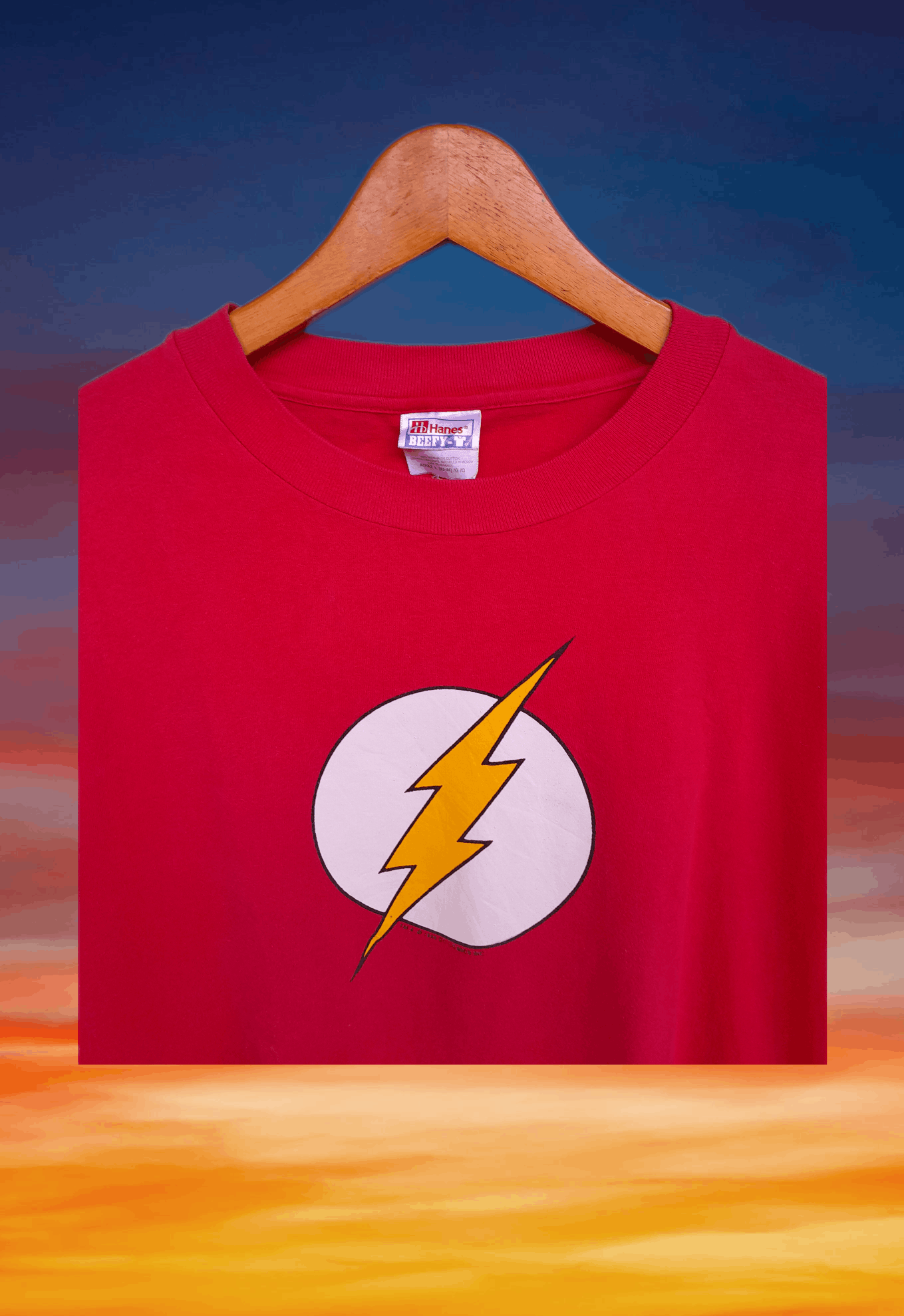 DC Comics Vintage The Flash DC COMICS TM & 1988 Longsleeve Shirt Size US L / EU 52-54 / 3 - 4 Thumbnail