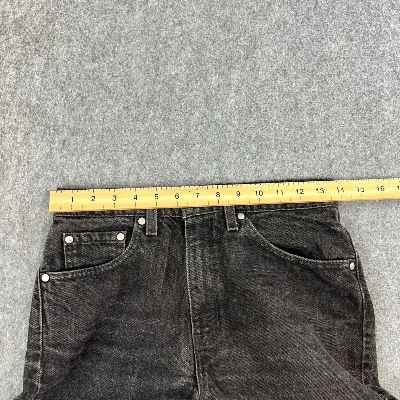 Levi's VINTAGE Levi's Slim High Waist Jeans Womens 8 Black Silent Silvertab 27 30 UK USA Denim 5-Pocket Cap Size 30" / US 8 / IT 44 - 6 Thumbnail