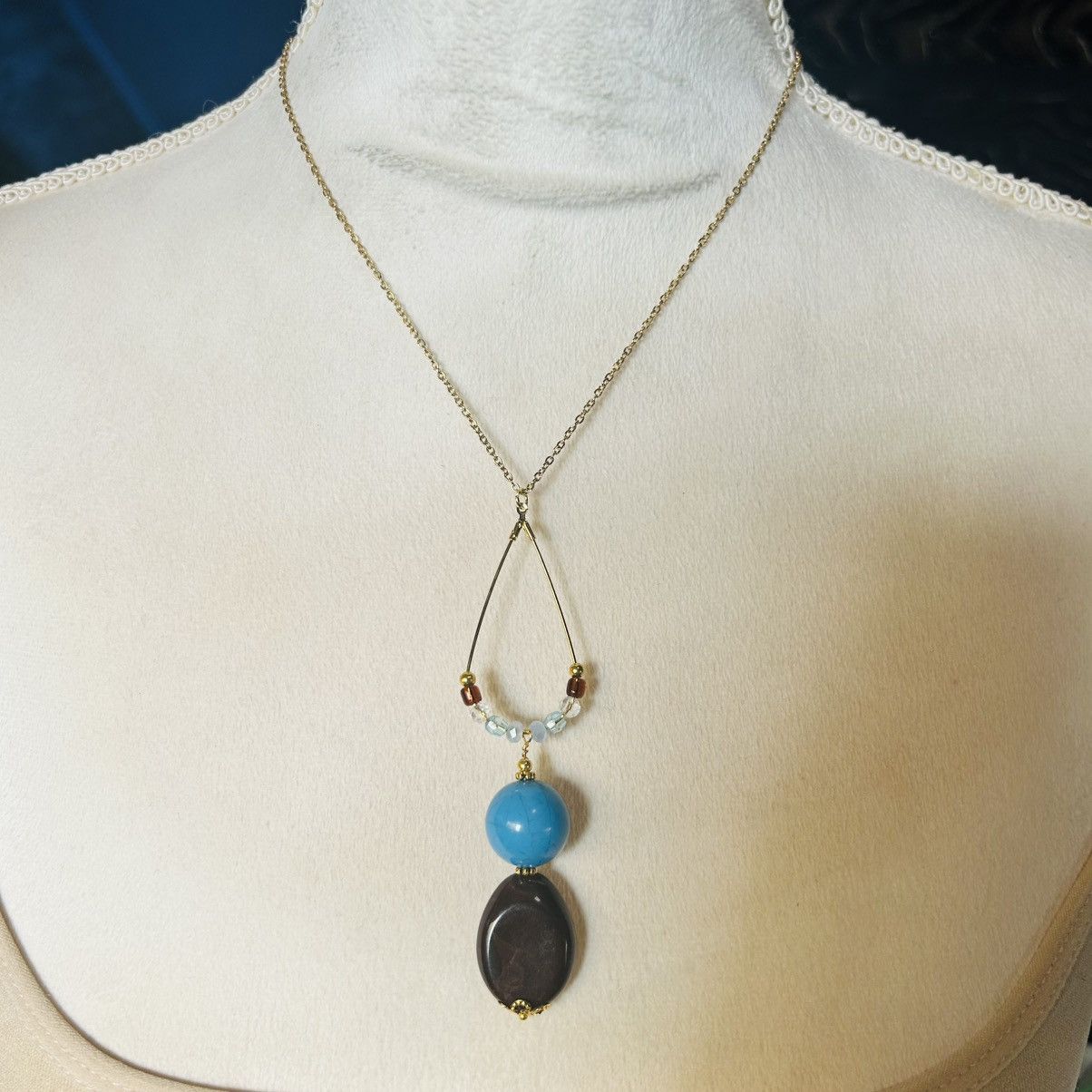 Handmade Handcrafted vintage bead changeable charm pendant necklace Size ONE SIZE - 3 Thumbnail