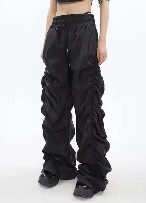 Japanese Brand Harajuku fashion ruched grunge pants Size US 30 / EU 46 - 3 Thumbnail