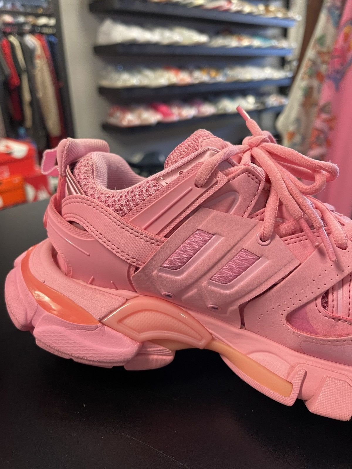 Balenciaga Size 6 - Balenciaga Track Trainer Pink Size US 6 / IT 36 - 7 Thumbnail