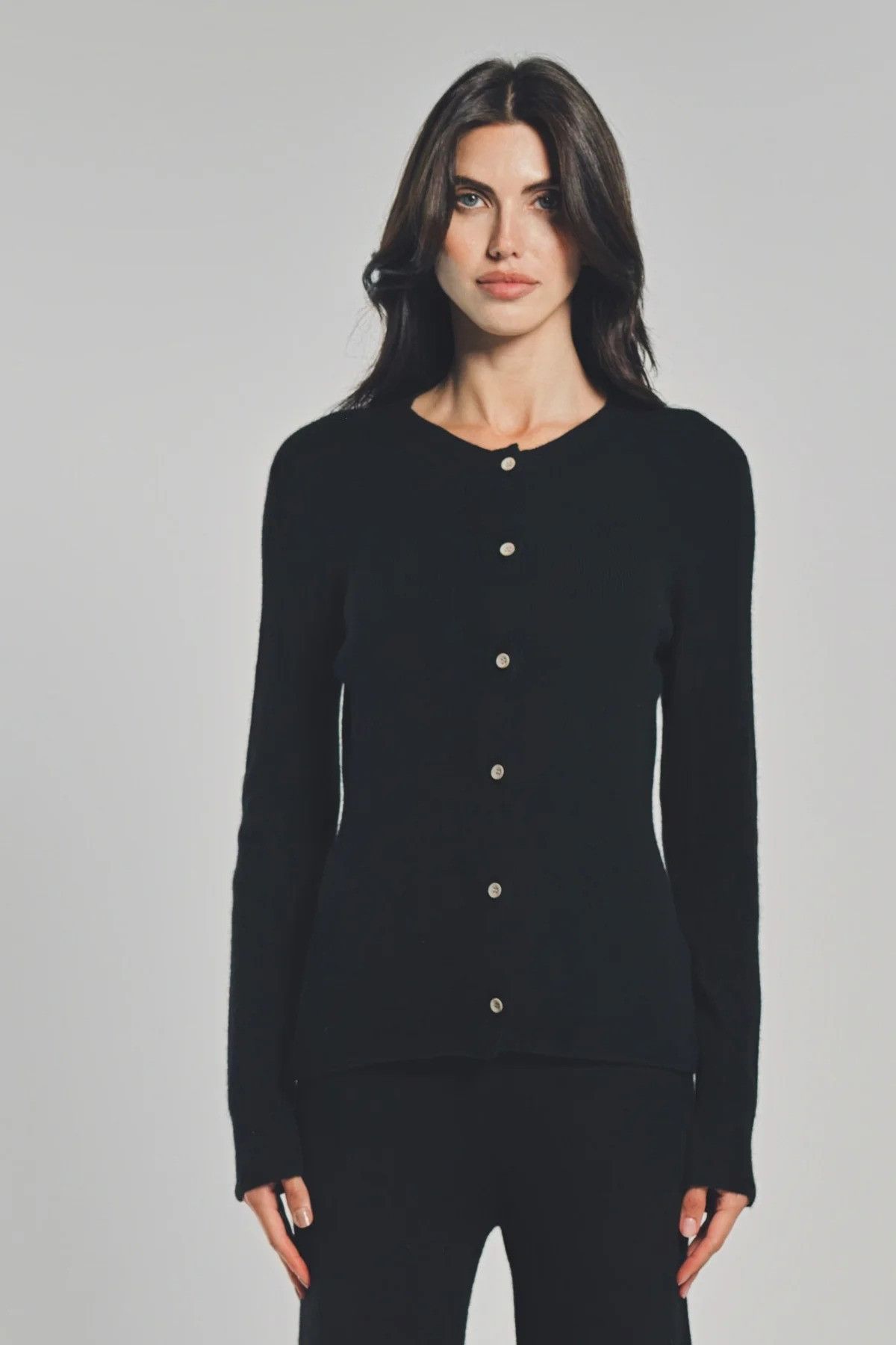 The Elder Statesman $1250 The Elder Statesman Black Delicash Cardigan Size S / US 4 / IT 40 - 4 Thumbnail