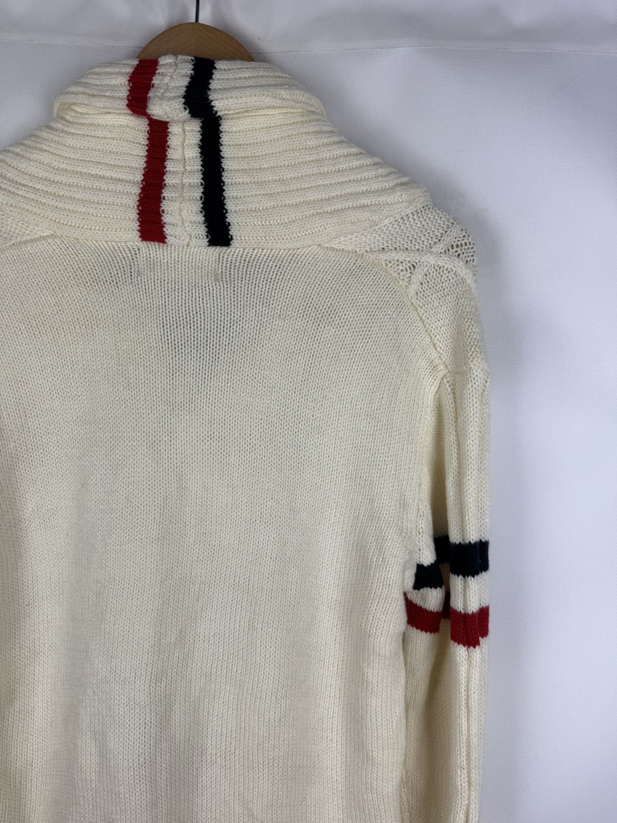 Japanese Brand Lock Heaven Japanese Cable Knit Shawl Cardigan Sweater Size US L / EU 52-54 / 3 - 19 Thumbnail