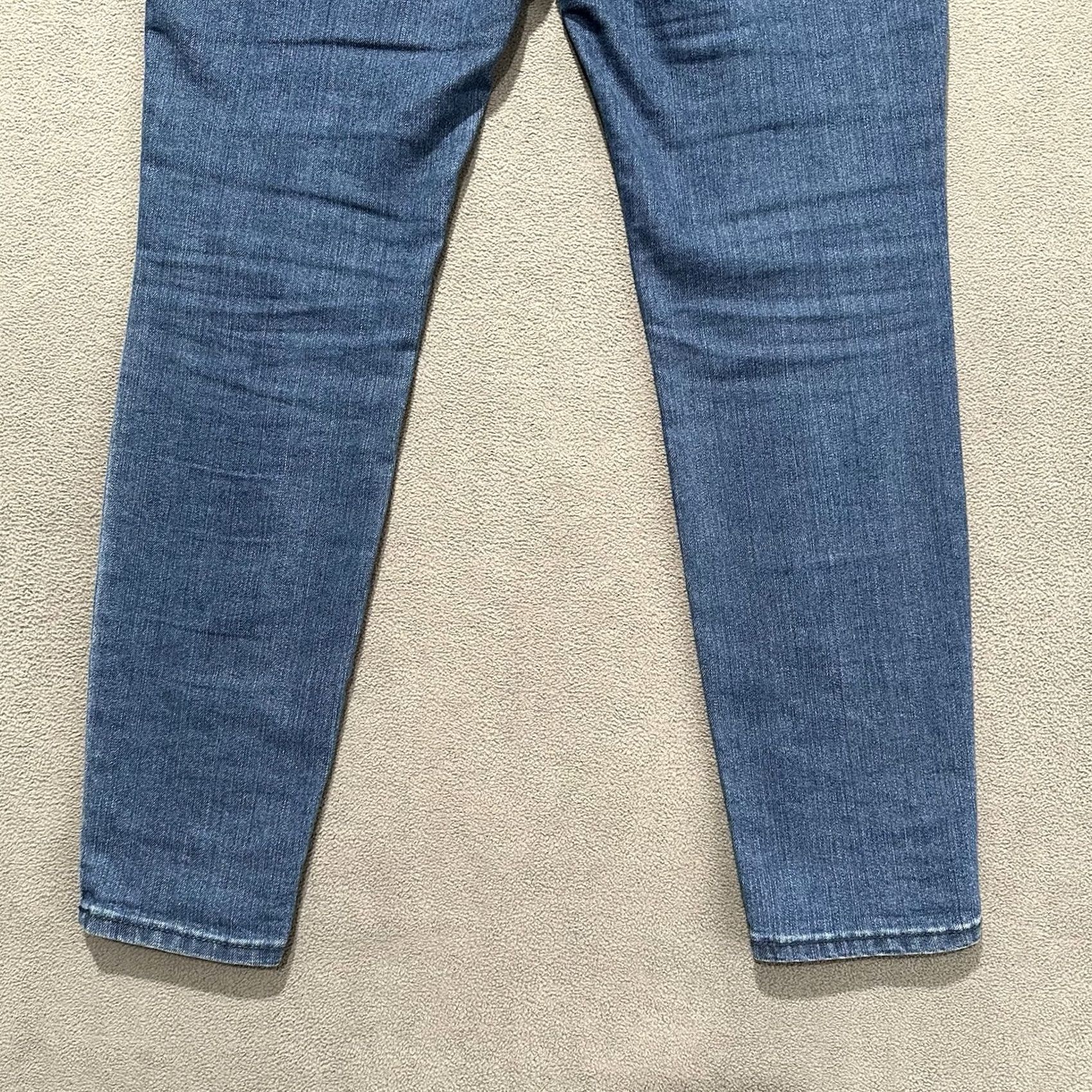 Old Navy Old Navy Womens Jeans 4 Short Blue Denim Mid Rise Super Skinny Stretch GUC Size 27" / US 4 / IT 40 - 6 Thumbnail