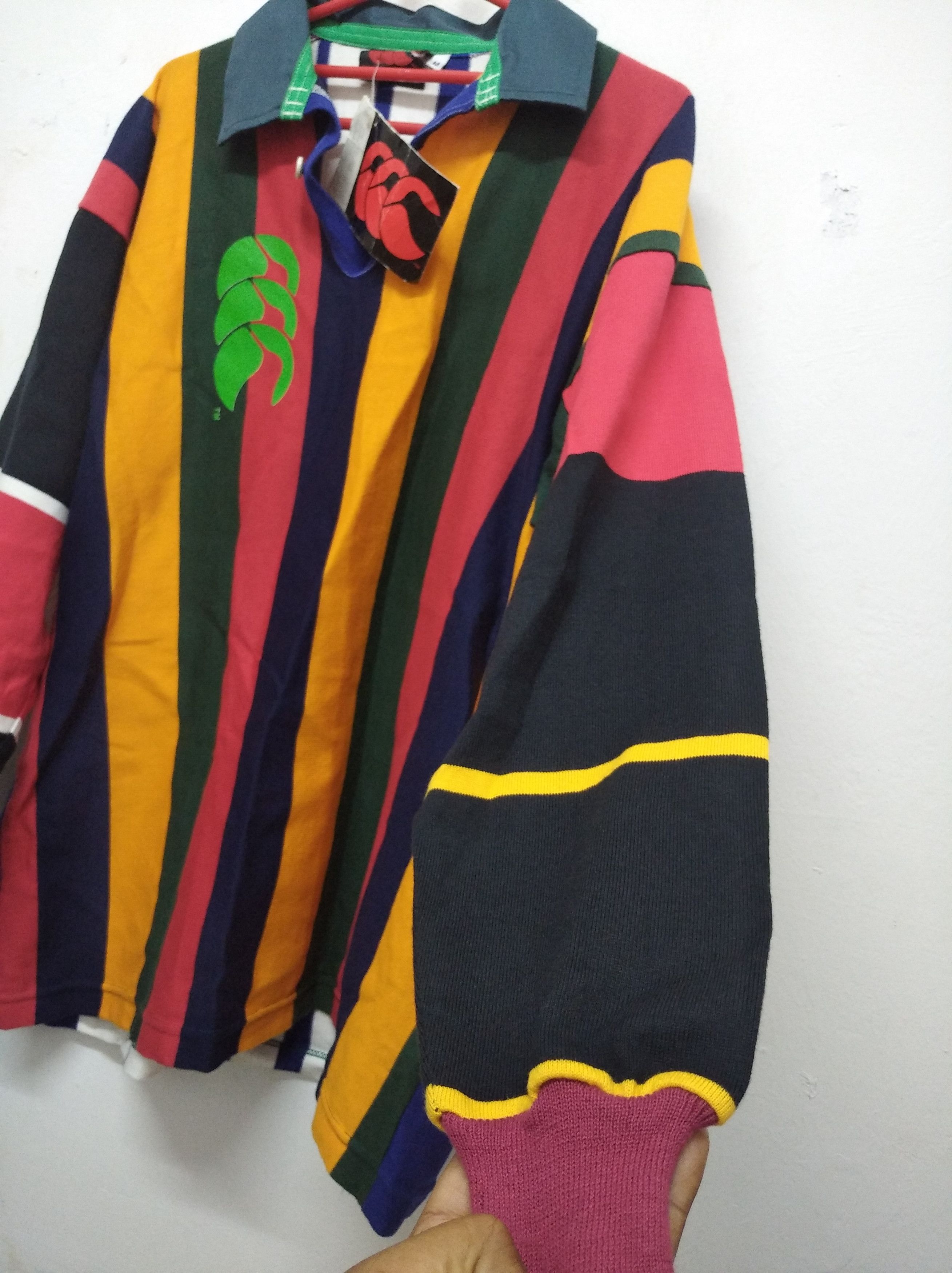 Canterbury of New Zealand × Vintage VERY RARE VINTAGE SHIRT POLO RUGBY CANTERBURY deadstock Size US M / EU 48-50 / 2 - 7 Thumbnail