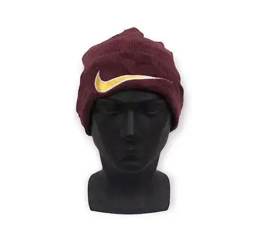 Nike × Vintage Vintage Nike Swoosh Beanie Hat Size ONE SIZE - 1 Thumbnail