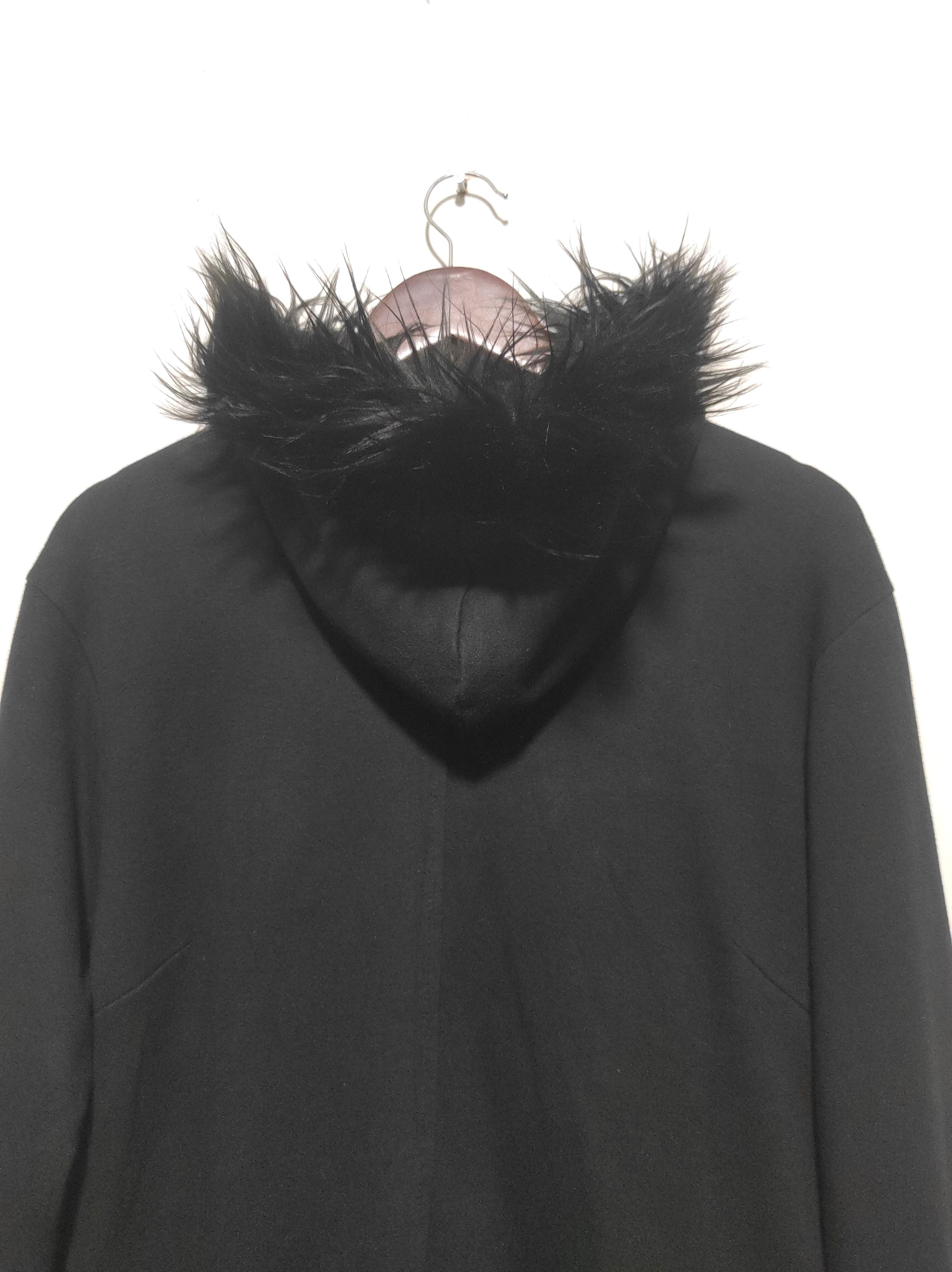 Hysteric Glamour Black Pocket Zip Fur Hoodie Parka LGB style Size US M / EU 48-50 / 2 - 13 Thumbnail