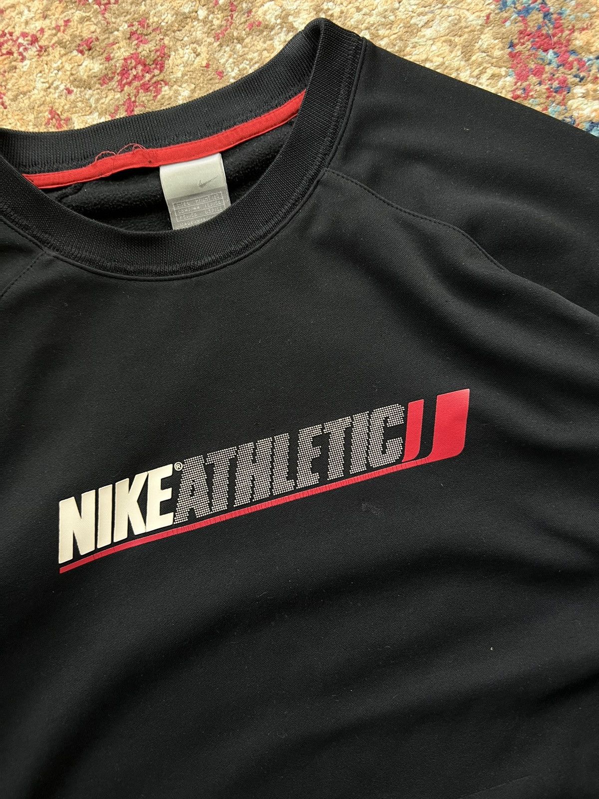 Nike × Vintage 90’s NIKE ATHLETIC RETRO CREWNECK BIG CENTR LOGO Y2K 90’s Size US L / EU 52-54 / 3 - 2 Thumbnail