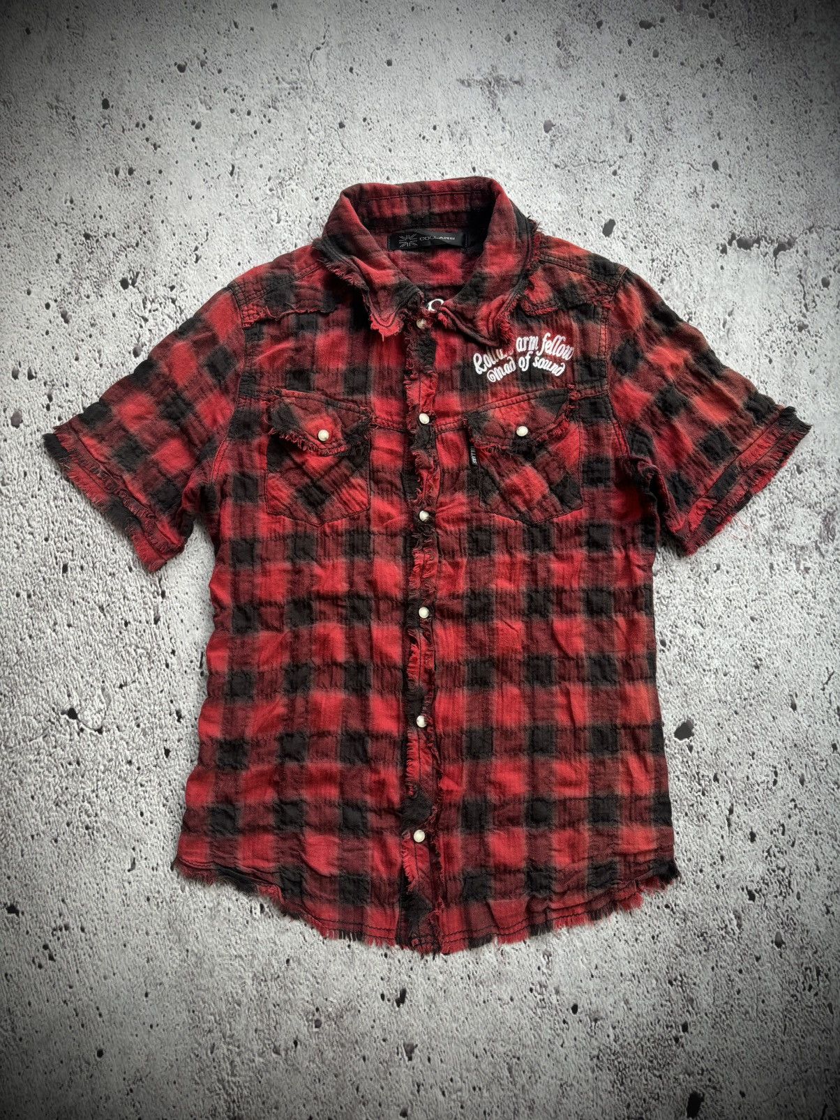Tornado Mart Y2k collars distressed punk style shirt Size US M / EU 48-50 / 2 - 1 Thumbnail