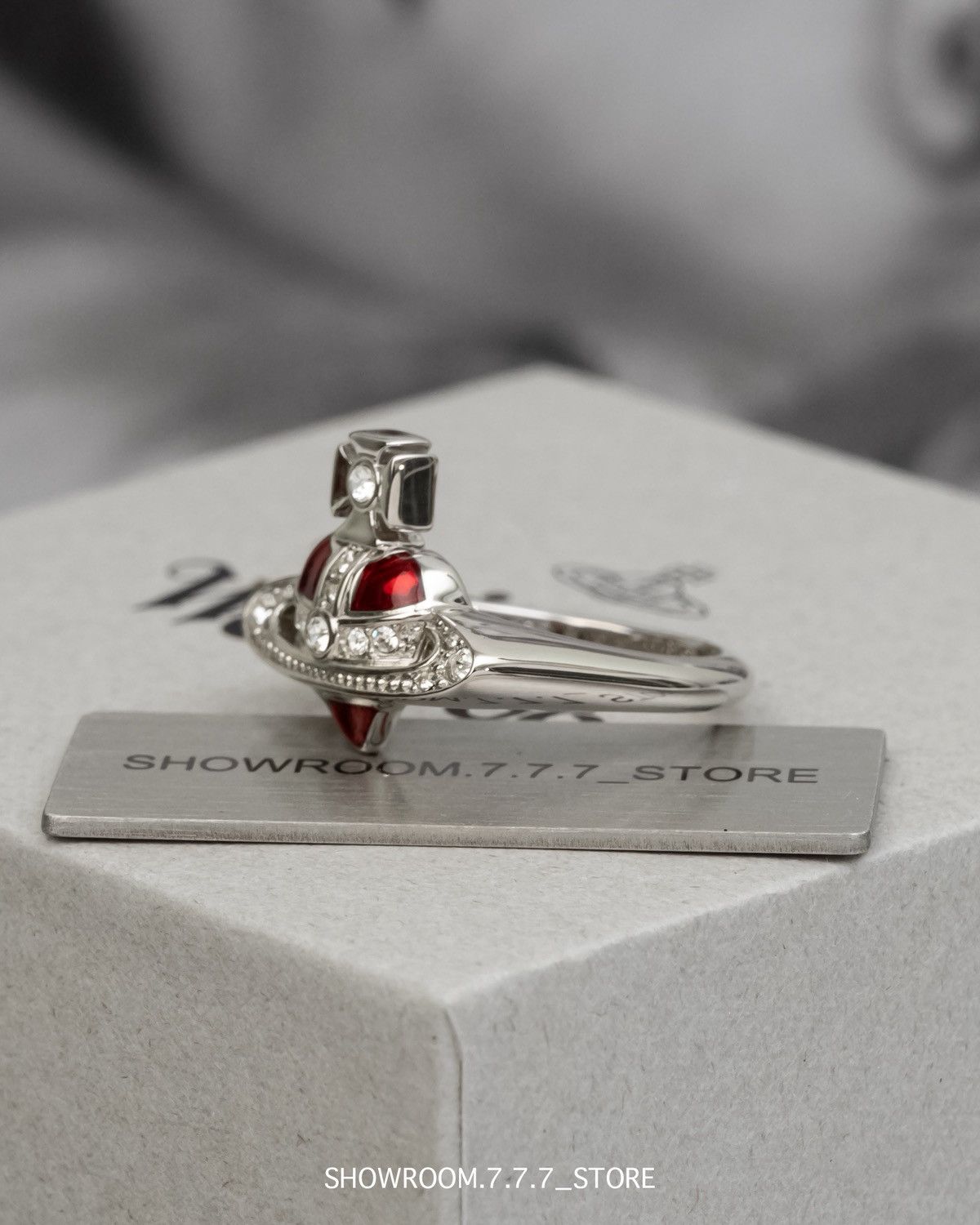 Vivienne Westwood Vivienne Westwood New Diamante Heart Ring Size ONE SIZE - 2 Thumbnail