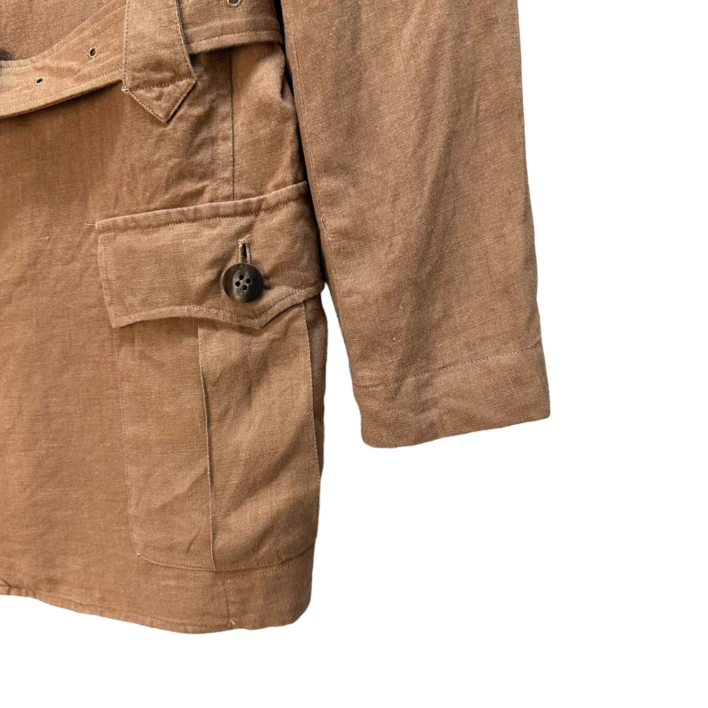 BIGI BIGI Made in Japan Belted Jacket Linen Skirt Suits #A24-0556 Size S / US 4 / IT 40 - 6 Thumbnail