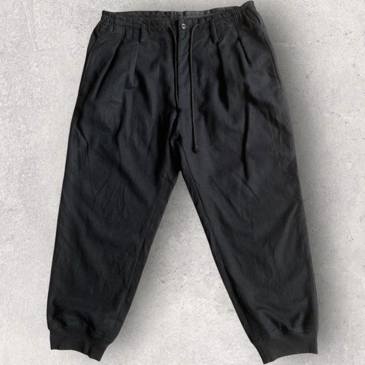 Yohji Yamamoto AW15 Wool Jogger Hem Pants Size US 32 / EU 48 - 3 Thumbnail