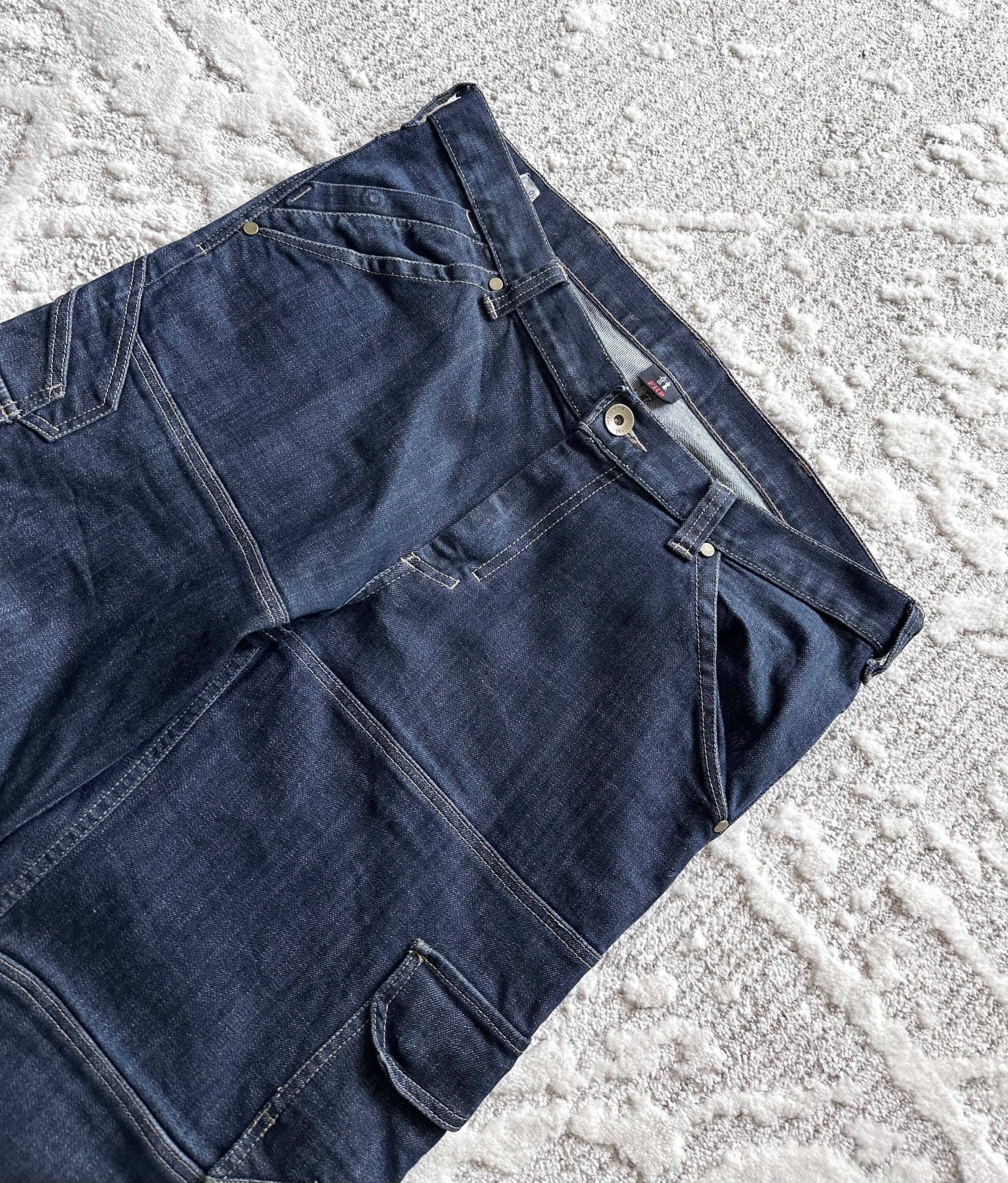 Vintage Baggy skate hip hop cargo jeans denim pants Size US 34 / EU 50 - 2 Thumbnail