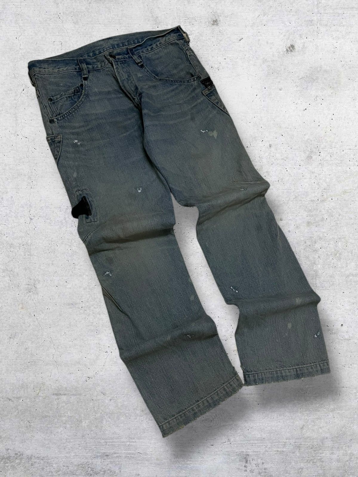 Japanese Brand VINTAGE RNA PUNK JAPAN DESIGNER 90S OLD MUDWASH CARPENTER Size US 31 - 2 Thumbnail