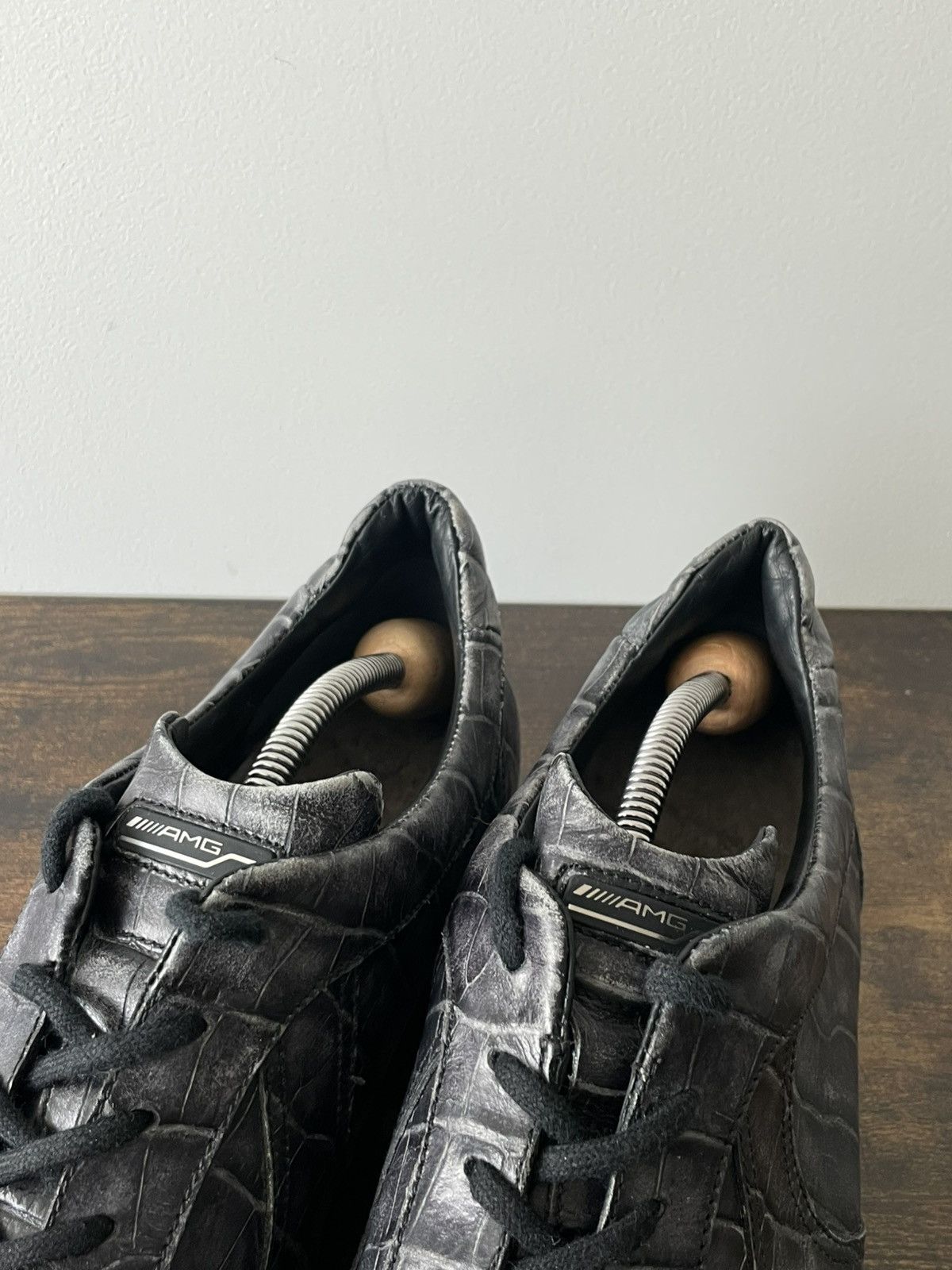 Santoni Santoni AMG Leather Crocodile Shoes Vintage Faded RARE Size US 10 / EU 43 - 5 Thumbnail