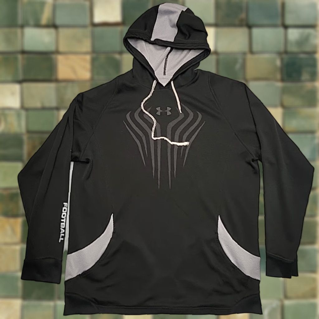 Under Armour Under Armour Hoodie Mens L Black Performance Hooded Pullover Football Coldgear Size US L / EU 52-54 / 3 - 1 Thumbnail