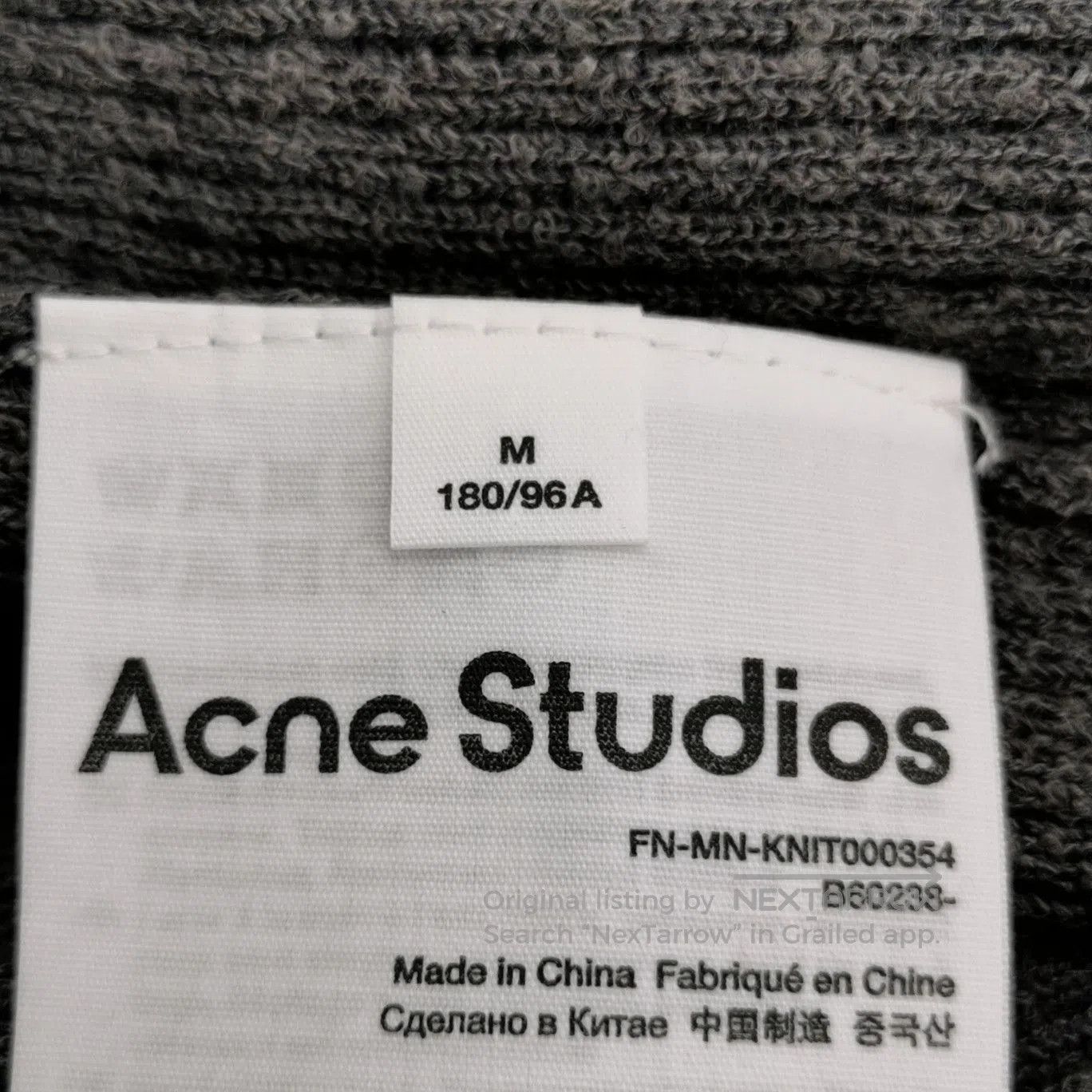 Acne Studios Acne Studios M Wool Blend Solid Turtleneck Sweater. Size US M / EU 48-50 / 2 - 8 Thumbnail