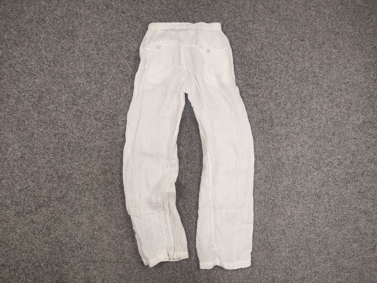 Transit Transit Par Such Design classic White Linen Trouser Pants Size 30" / US 8 / IT 44 - 9 Thumbnail
