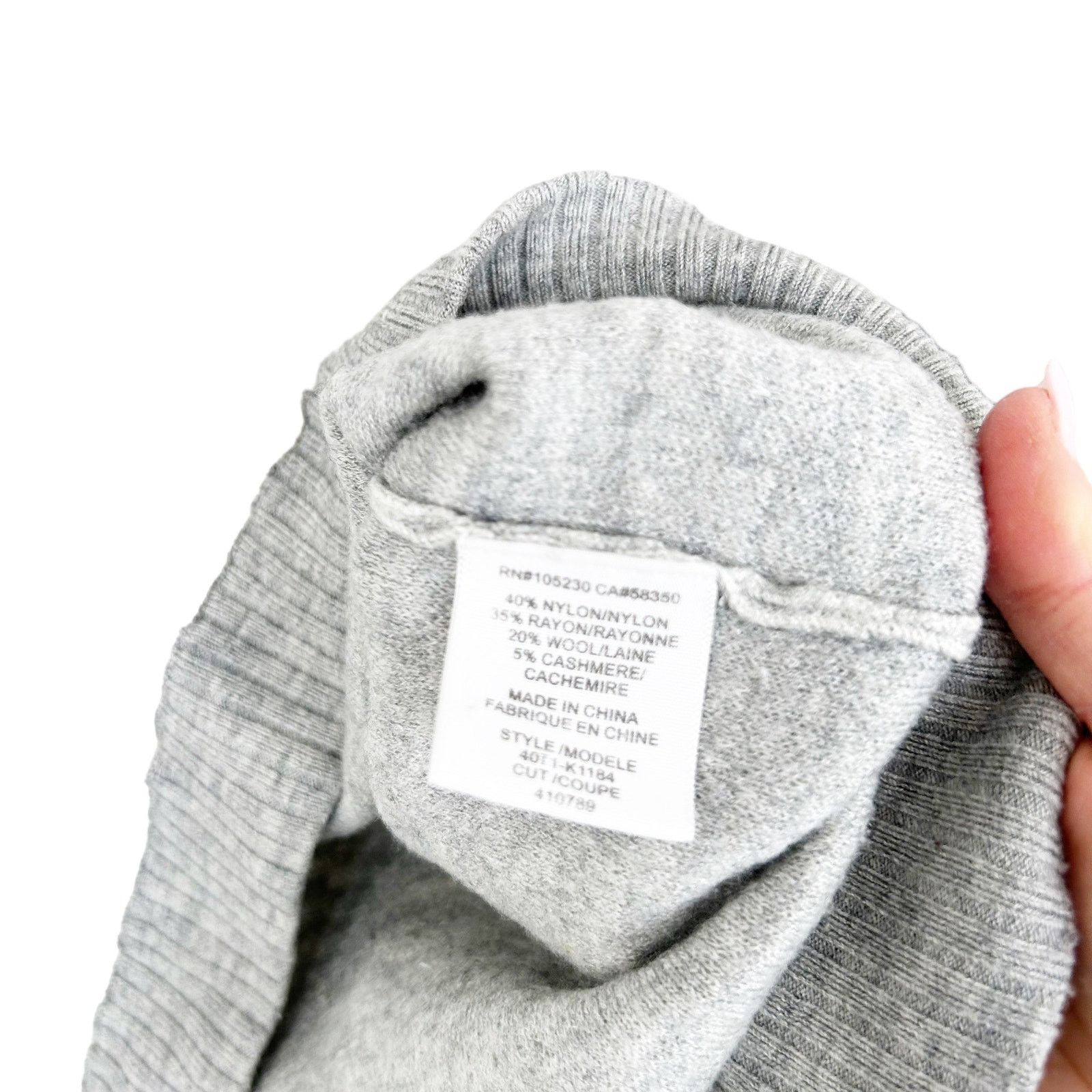 Joie Joie Gray Wool Cashmere Sweater Sz S Size S / US 4 / IT 40 - 3 Thumbnail