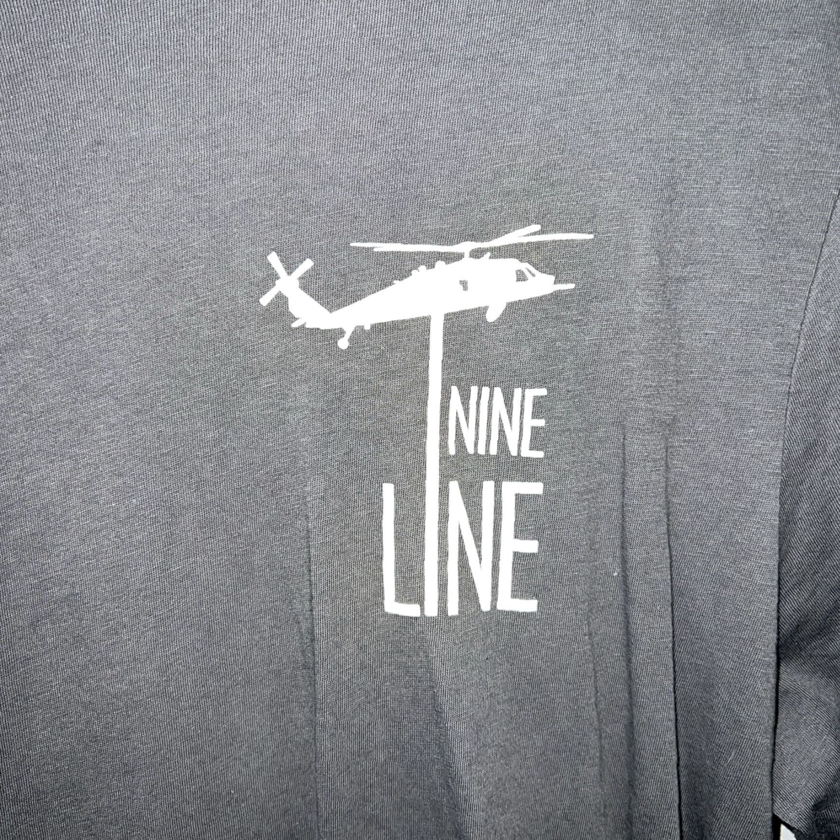 Vintage Nine Line Shirt Men Large Gray T-Shirt Size US L / EU 52-54 / 3 - 3 Thumbnail