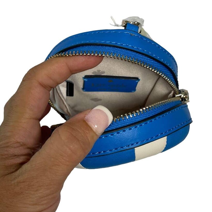 Kate Spade Kate Spade Pool Float Coin Purse Blue White Leather Splash Size ONE SIZE - 7 Thumbnail