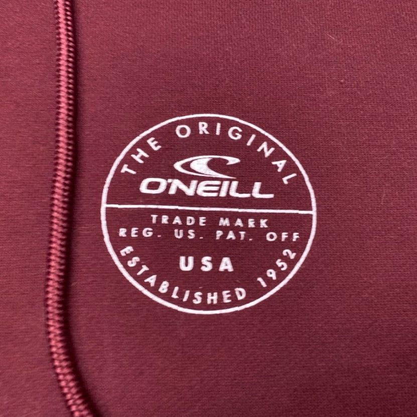 O'Neill O'NEILL Hoodie Large Maroon Pullover Hooded Logo Back Drawstring - Large Standard Fit - Men - Size L Size US L / EU 52-54 / 3 - 6 Thumbnail