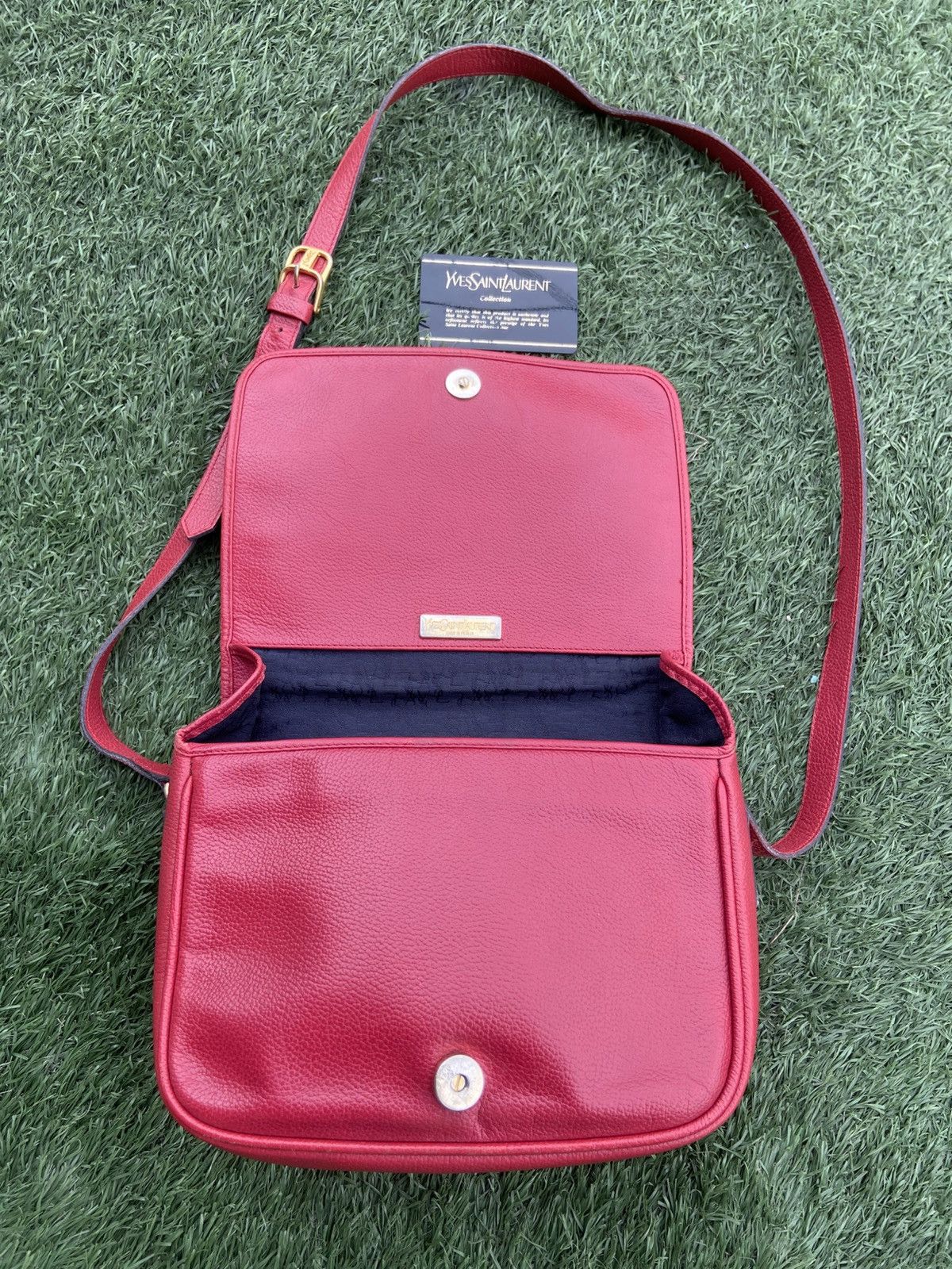 Yves Saint Laurent Yves Saint Laurent Leather Shoulder Bag YSL Size ONE SIZE - 4 Thumbnail