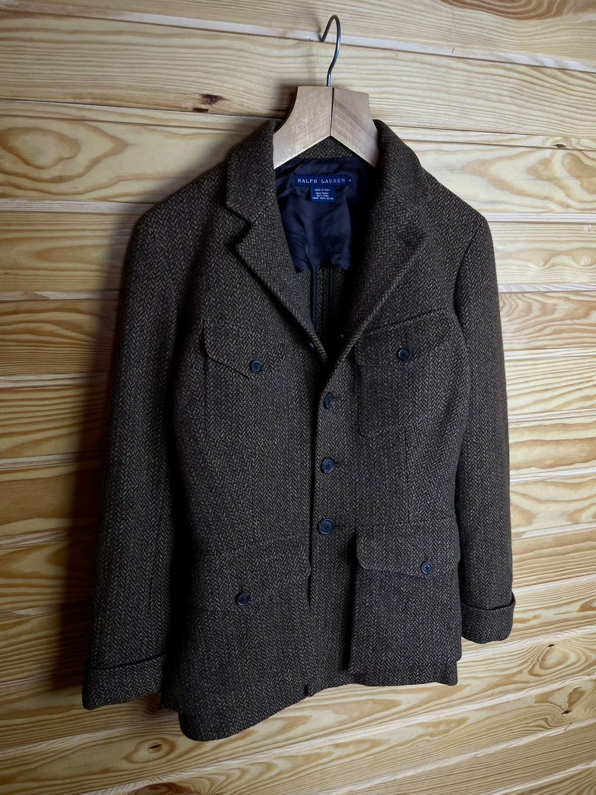 Designer × Polo Ralph Lauren × Vintage Vintage Womens Polo Ralph Lauren Wool Jacket Made In Italy Size S / US 4 / IT 40 - 1 Thumbnail