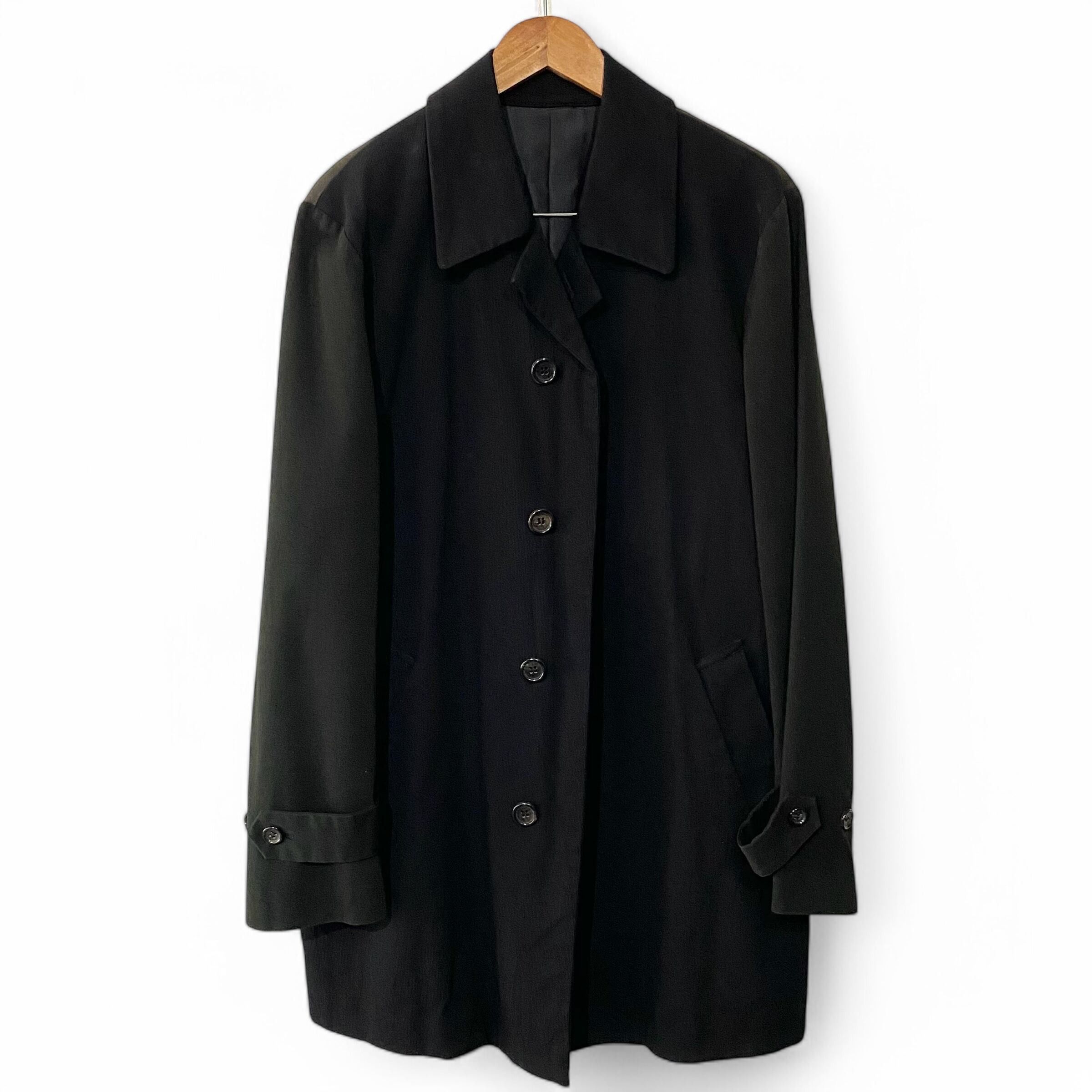 COMME des GARCONS HOMME PLUS Balmacaan Coat Black