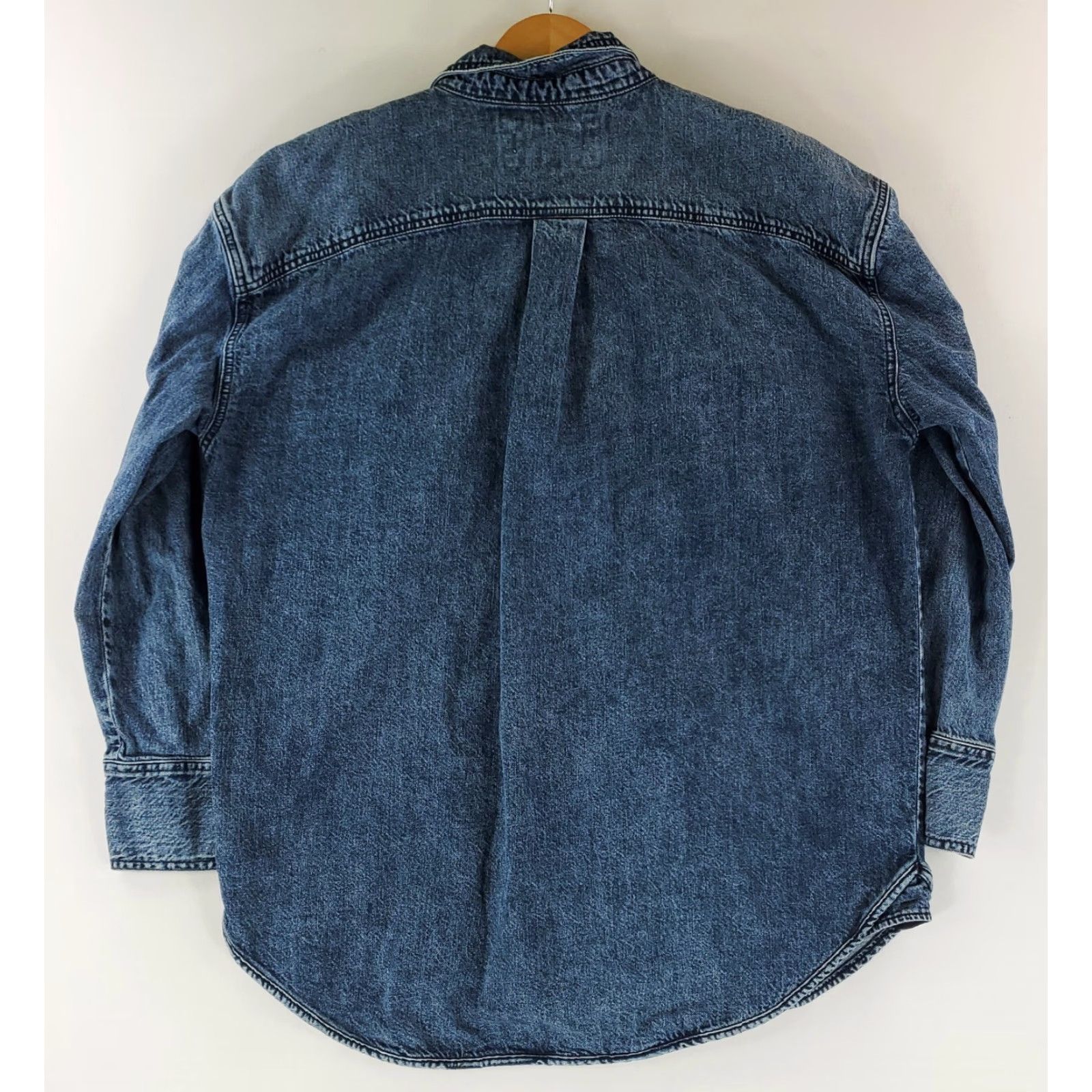Vintage We The Free Denim Shirt Jacket Snap Blue Long Sleeve Womens XL Shirt Jacket Women Blue Denim XL Size XL / US 12-14 / IT 48-50 - 3 Thumbnail