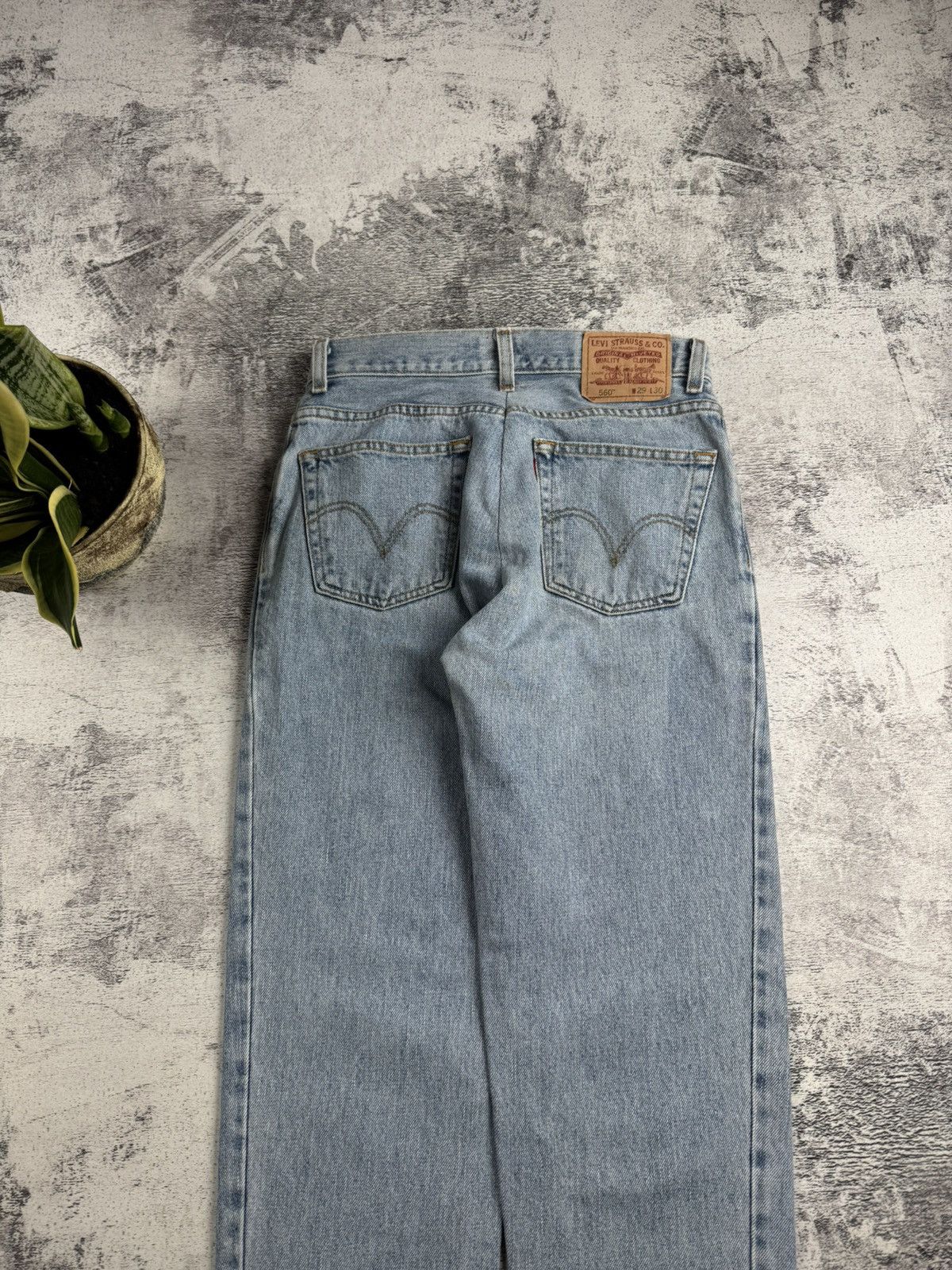 Levi's LEVIS 560 Comfort Fit W29 L30 Denim Straight USA 90s Jeans Pants Trousers Size US 30 / EU 46 - 6 Thumbnail