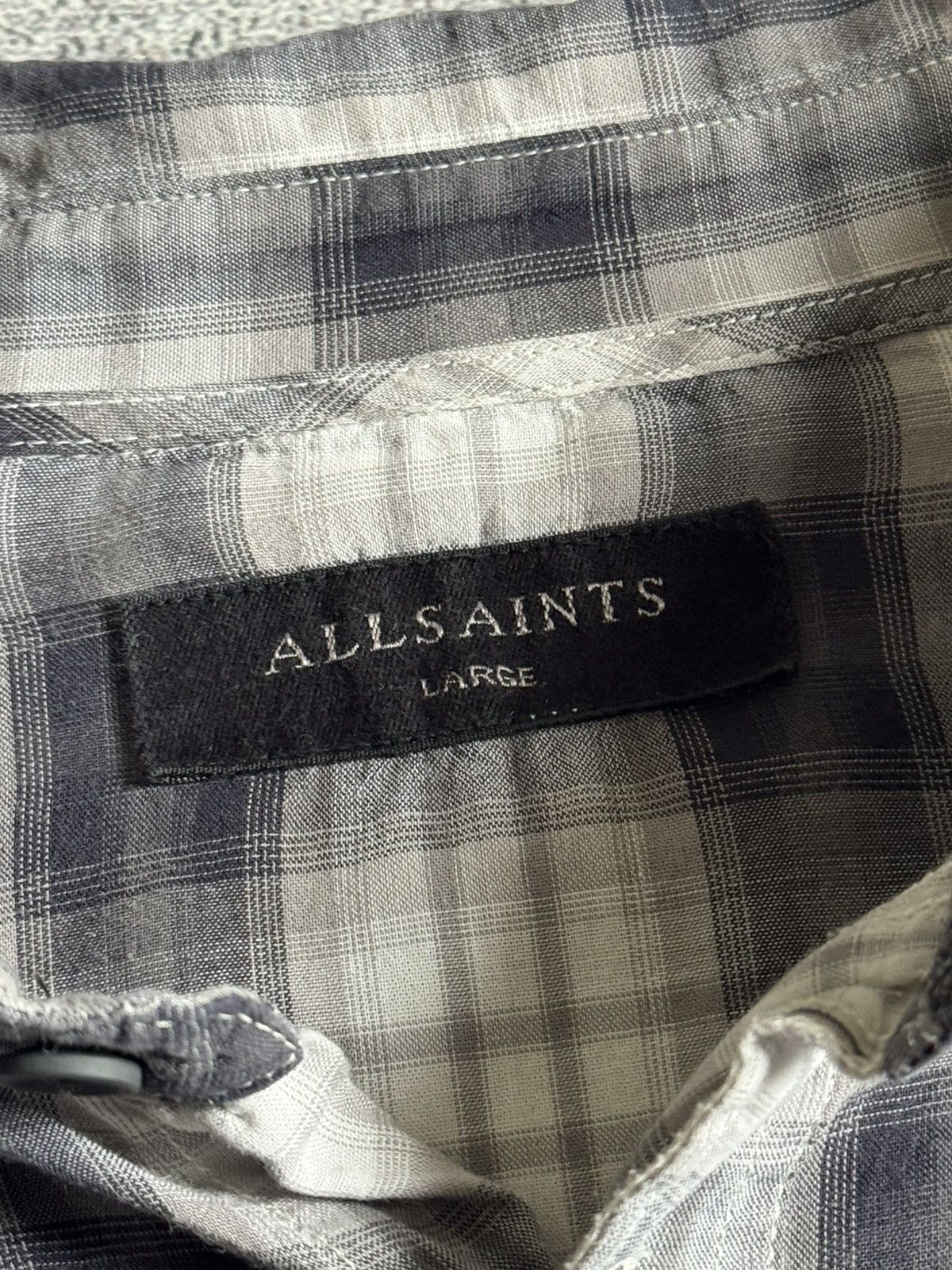 Allsaints × Flannel Allsaints L Riverton LS shirt button up Chekered flannel Y2K Size US L / EU 52-54 / 3 - 8 Thumbnail