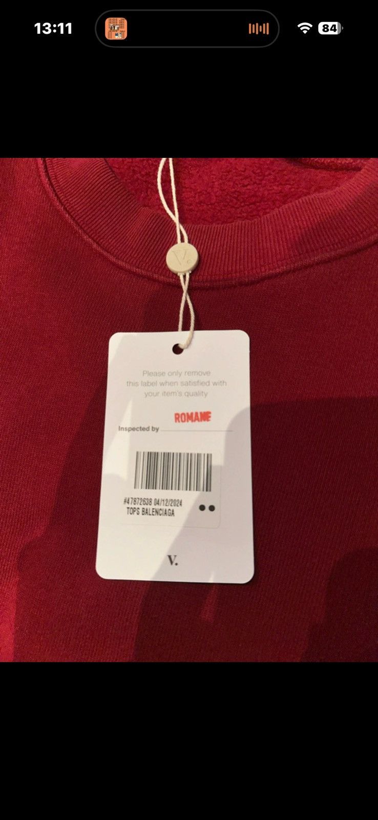 Balenciaga Red Balenciaga Sweater Size US XL / EU 56 / 4 - 4 Thumbnail