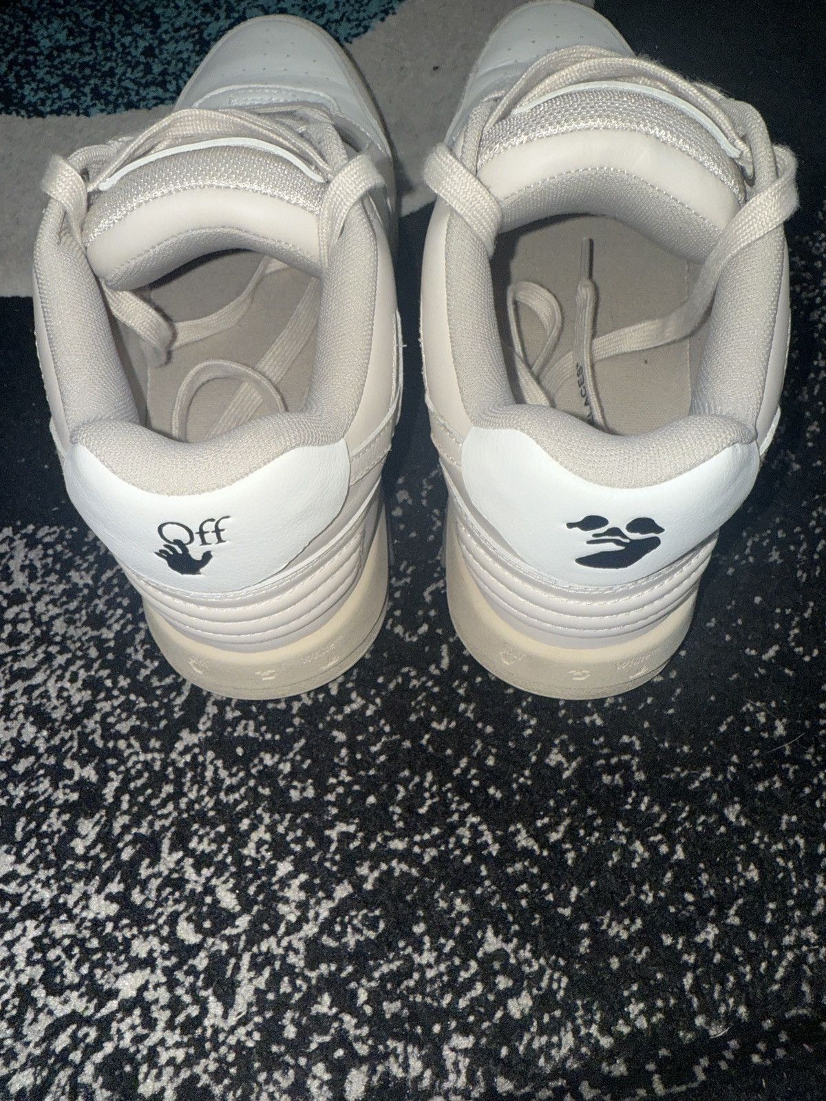 Off-White Off White Wmns Out Of Office Beige White Sneakers Size US 8 / EU 41 - 4 Thumbnail